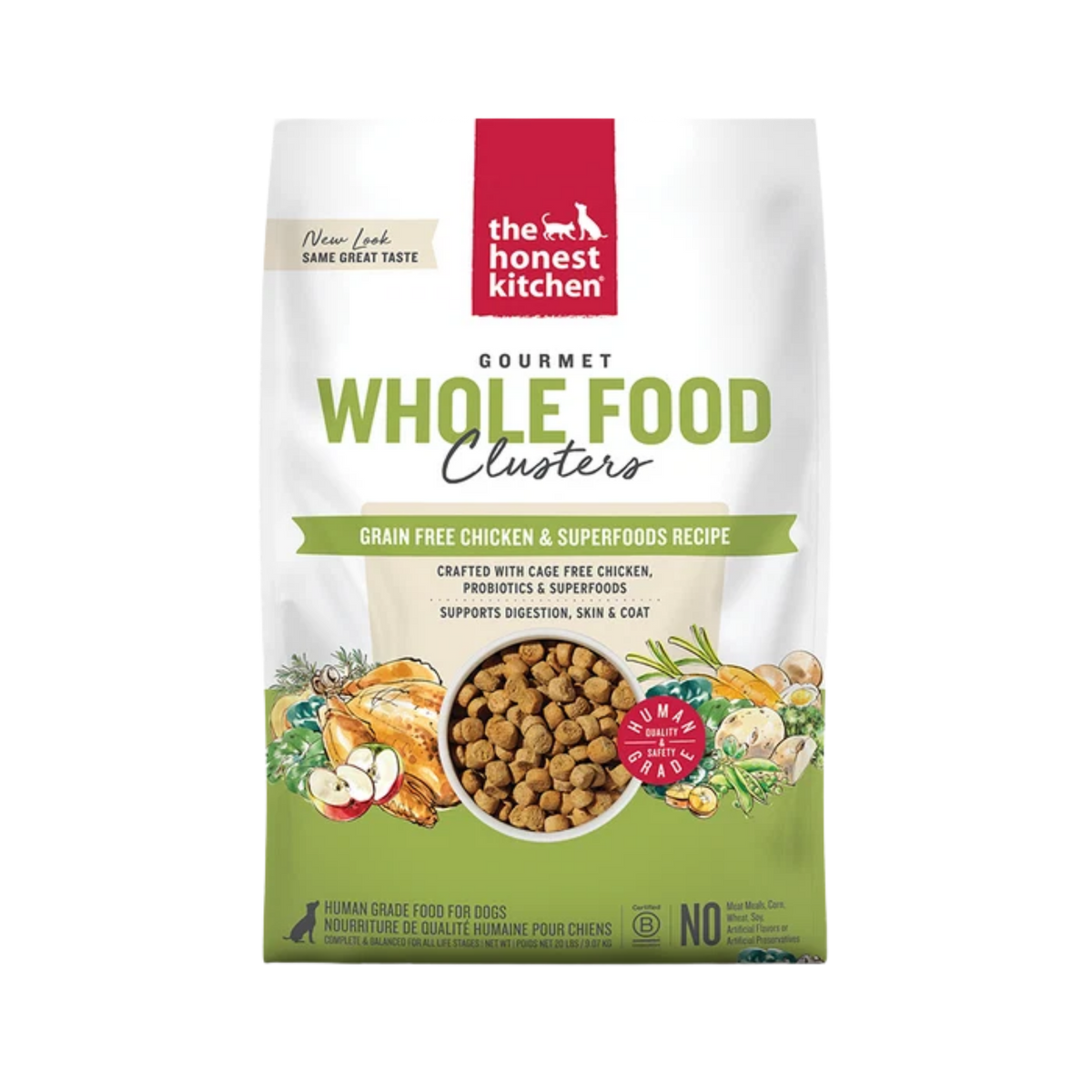 The Honest Kitchen Grain Free Chicken Clusters Dry Dog Food