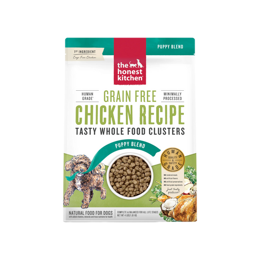 The Honest Kitchen Grain Free Chicken Clusters for Puppies Dry Dog Food