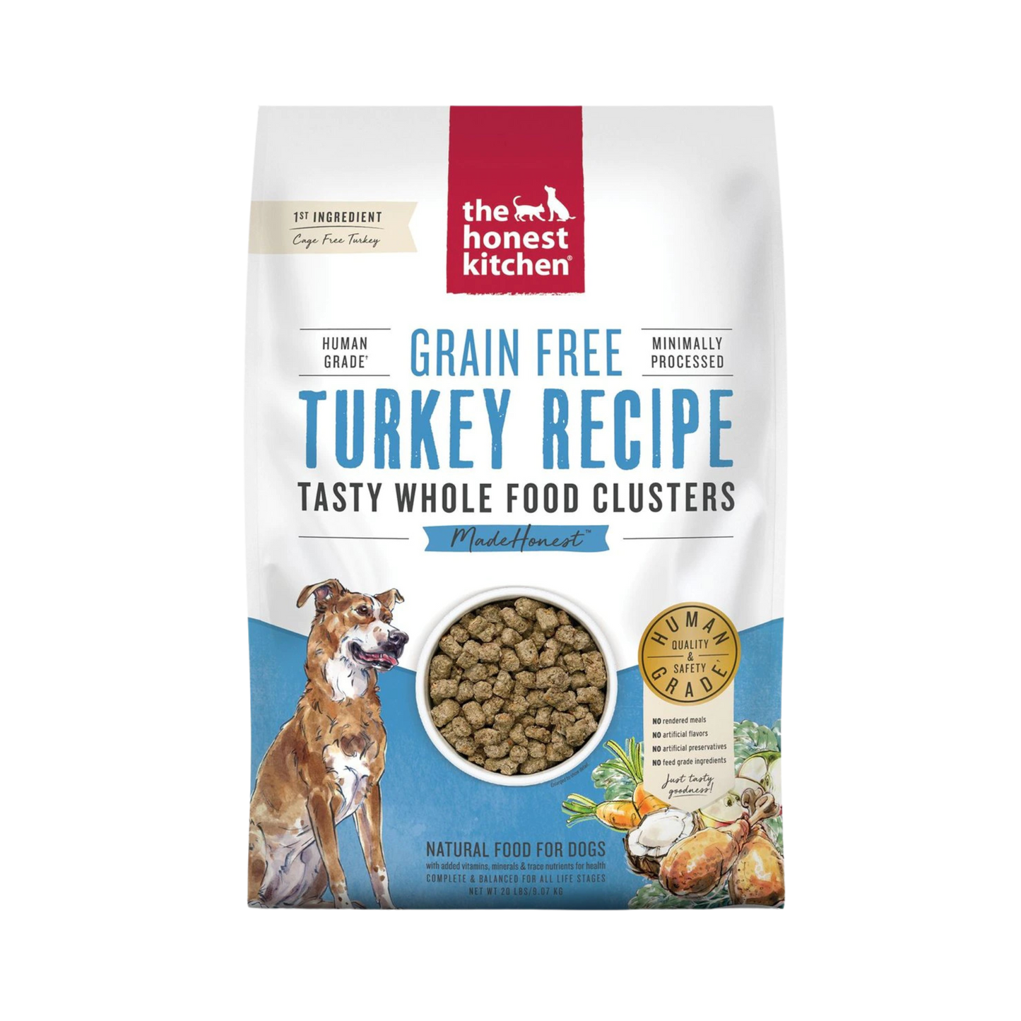 The Honest Kitchen Grain Free Turkey Clusters Dry Dog Food