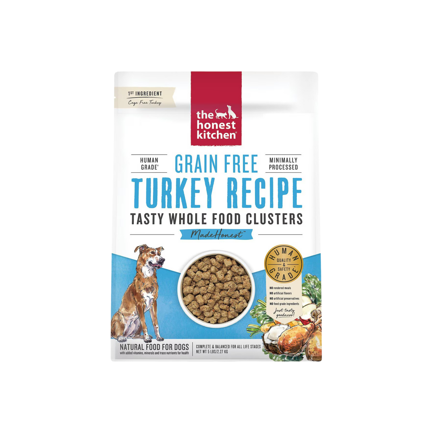The Honest Kitchen Grain Free Turkey Clusters Dry Dog Food