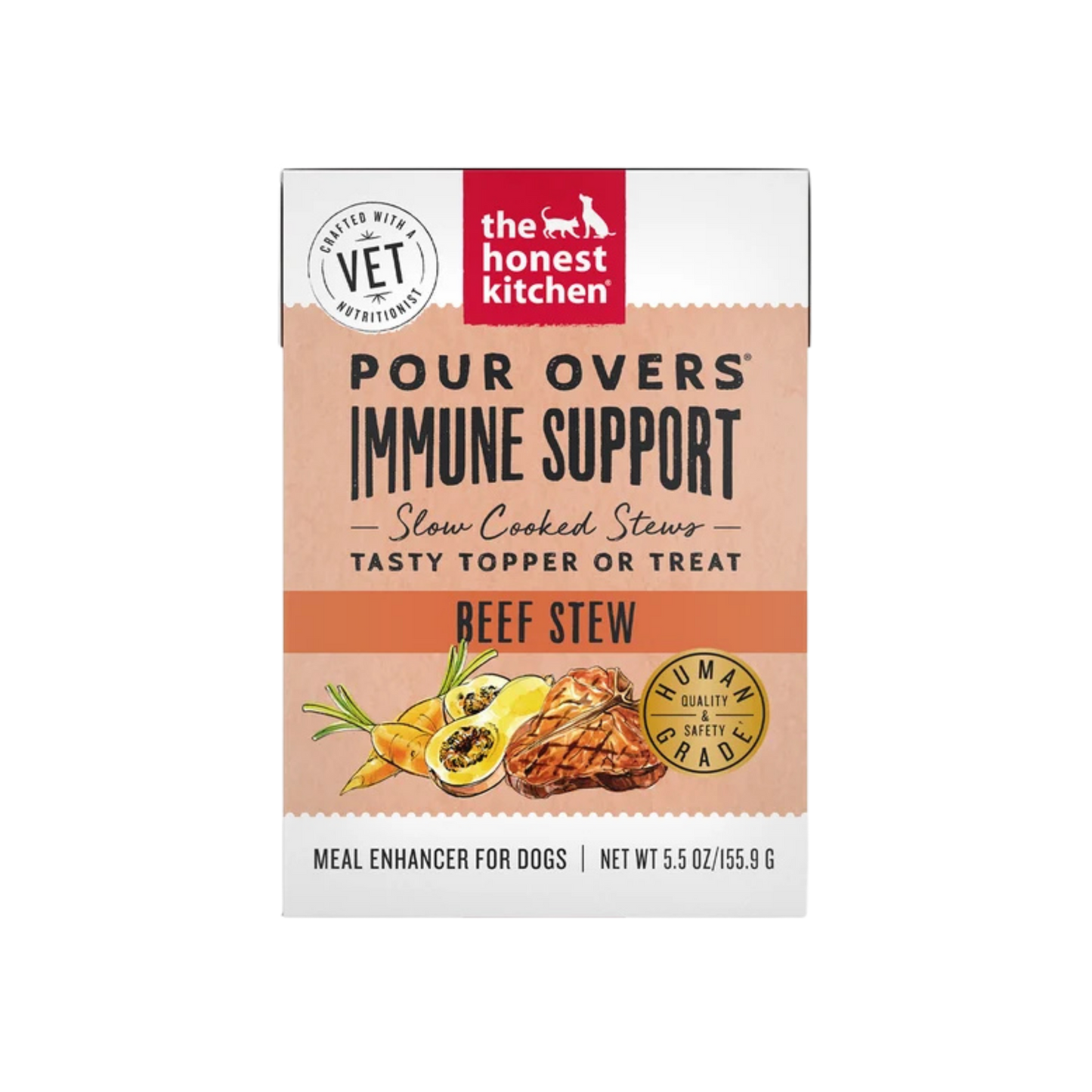 The Honest Kitchen Immune Support Functional Pour Overs Beef Stew Topper, 5.5oz