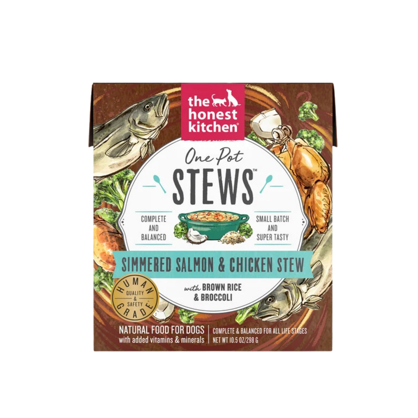 The Honest Kitchen Simmered Salmon & Chicken One Pot Stew Wet Dog Food, 10.5oz