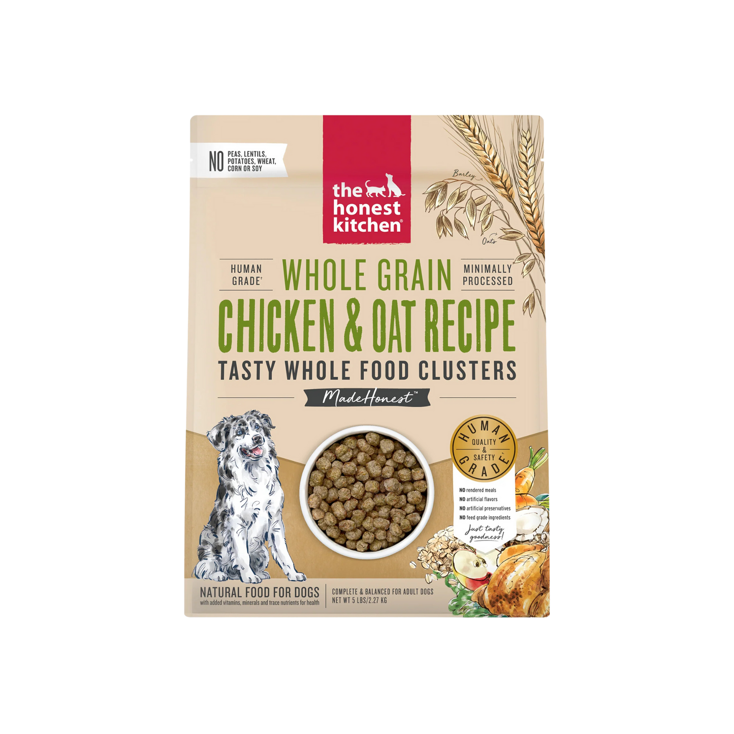 The Honest Kitchen Whole Grain Chicken Clusters Dry Dog Food