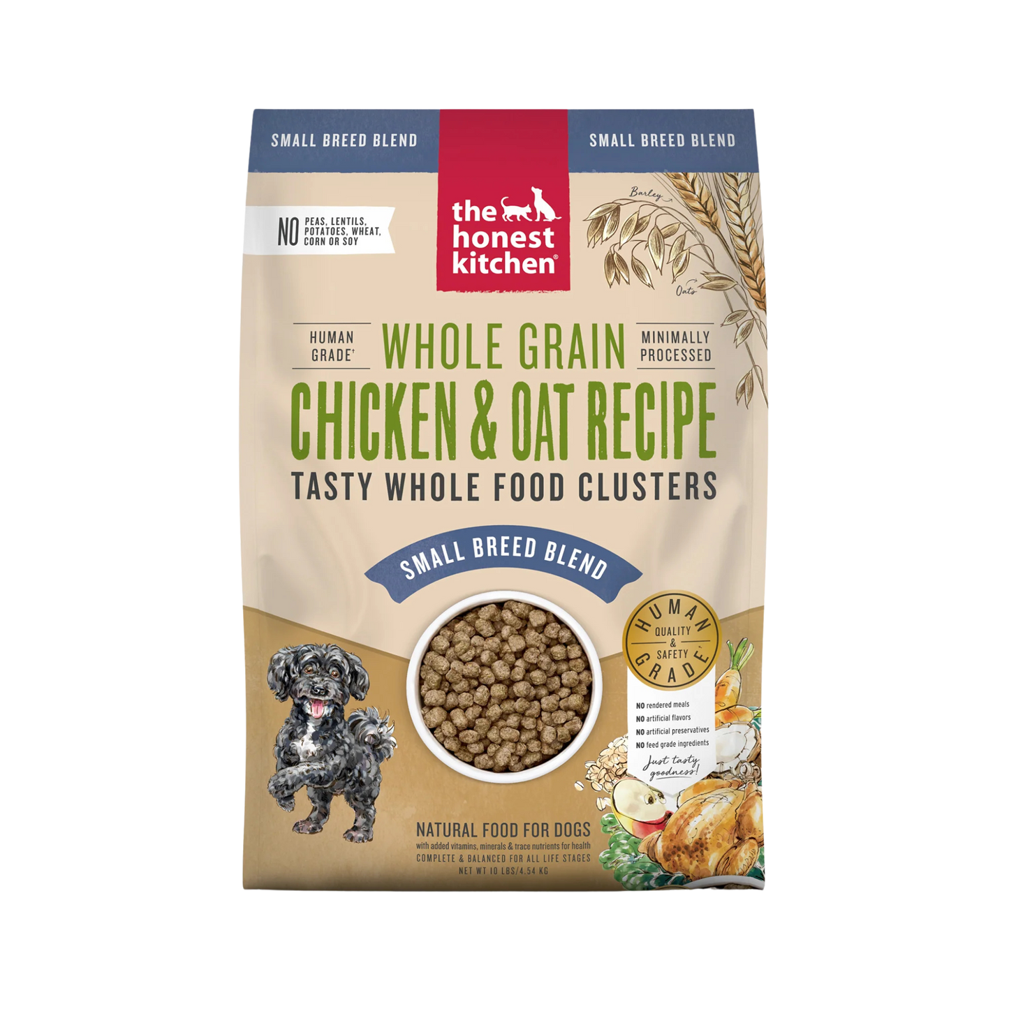 The Honest Kitchen Whole Grain Chicken Clusters for Small Breeds Dry Dog Food