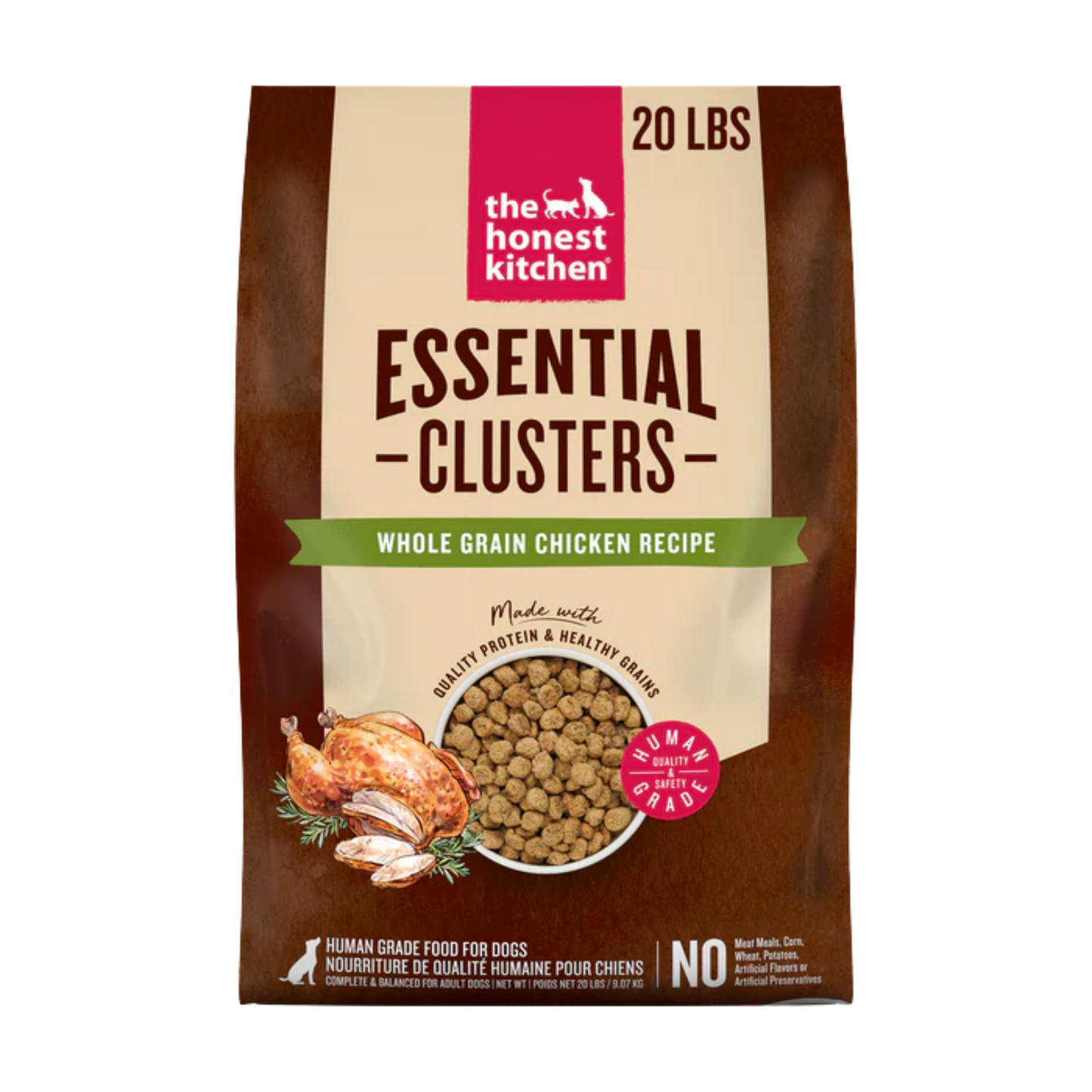 The Honest Kitchen Whole Grain Chicken Essential Clusters Dry Dog Food