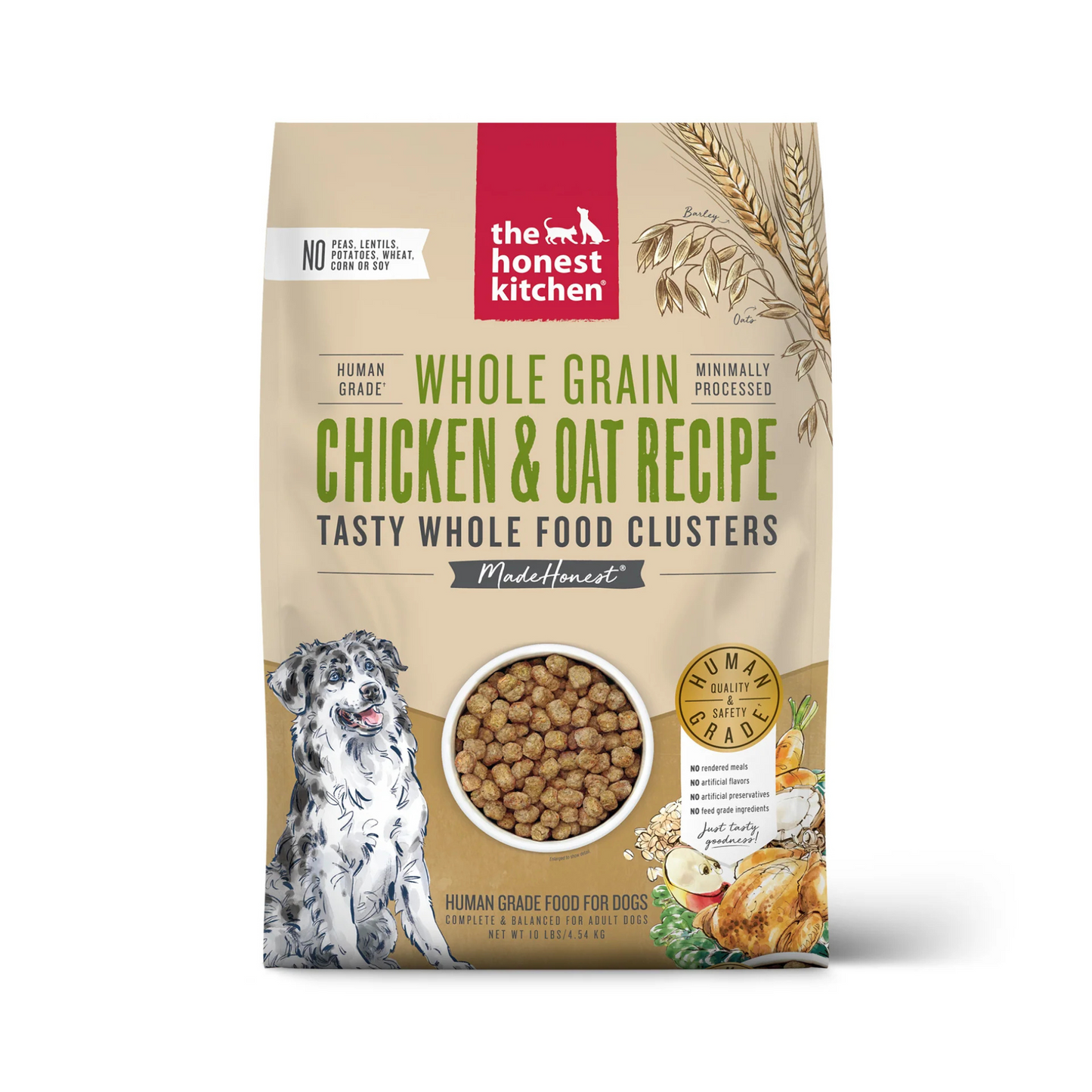 The Honest Kitchen Whole Grain Chicken Clusters Dry Dog Food