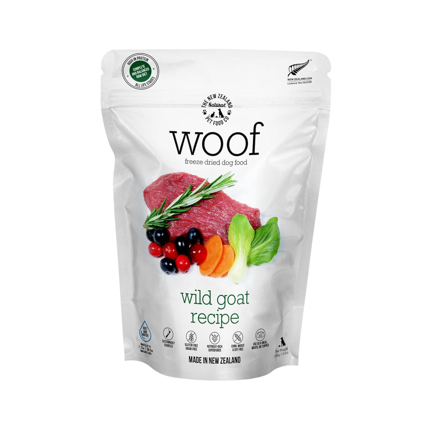The New Zealand Natural Pet Food Co. Freeze-Dried Raw Wild Goat