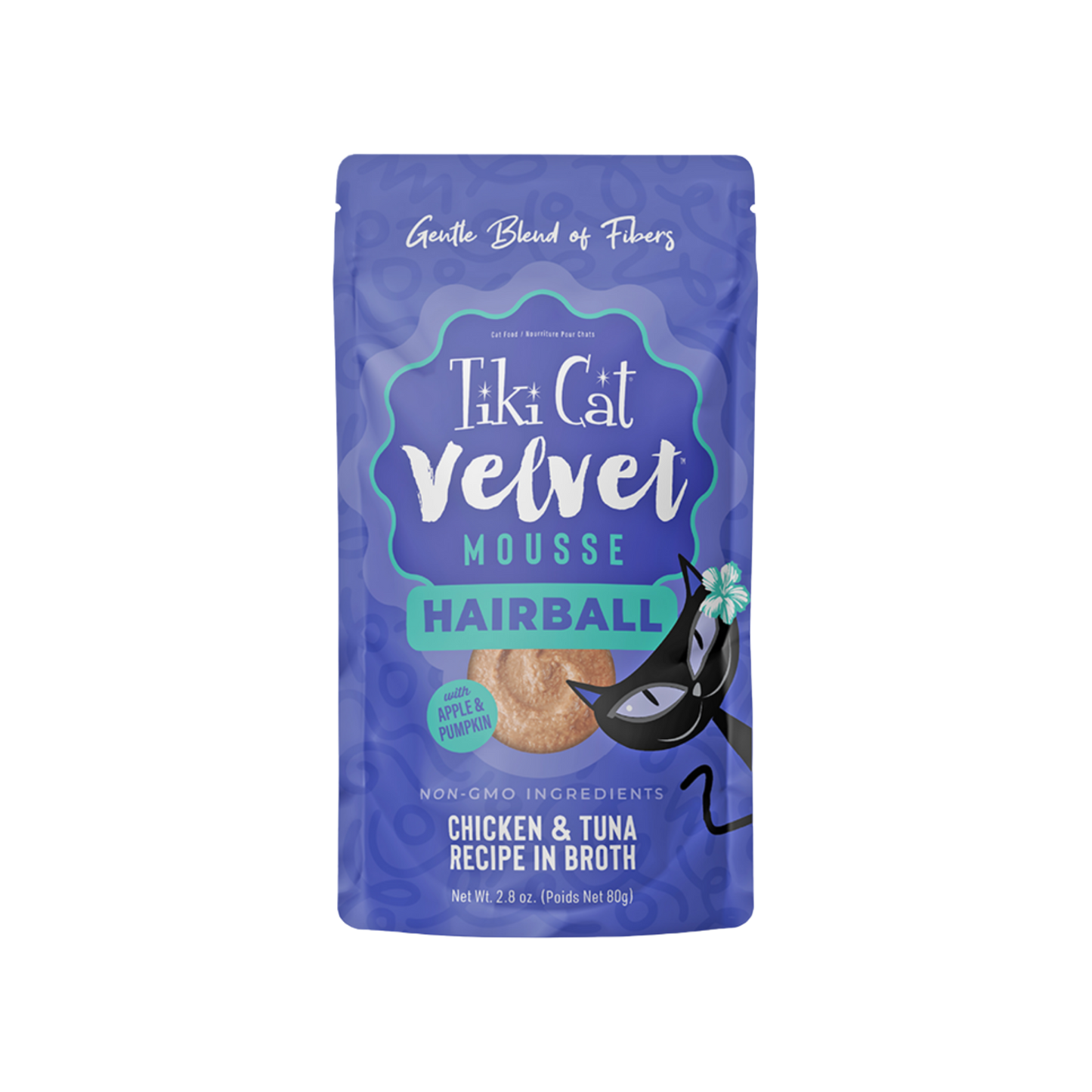 Tiki Cat Chicken & Tuna Recipe in Broth Velvet Mousee Hairball
