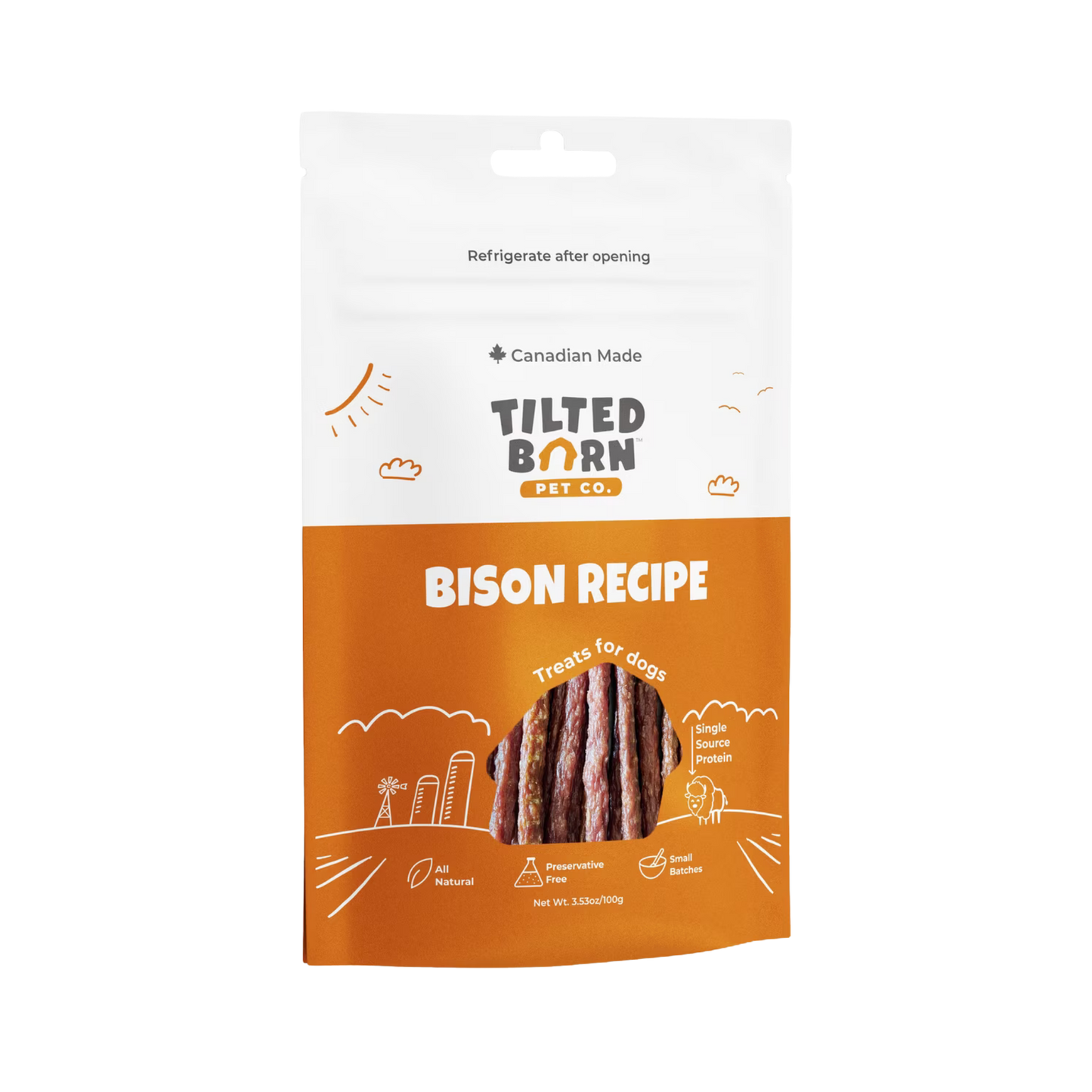 Tilted Barn Pet Co. Bison Recipe Treats for Dogs