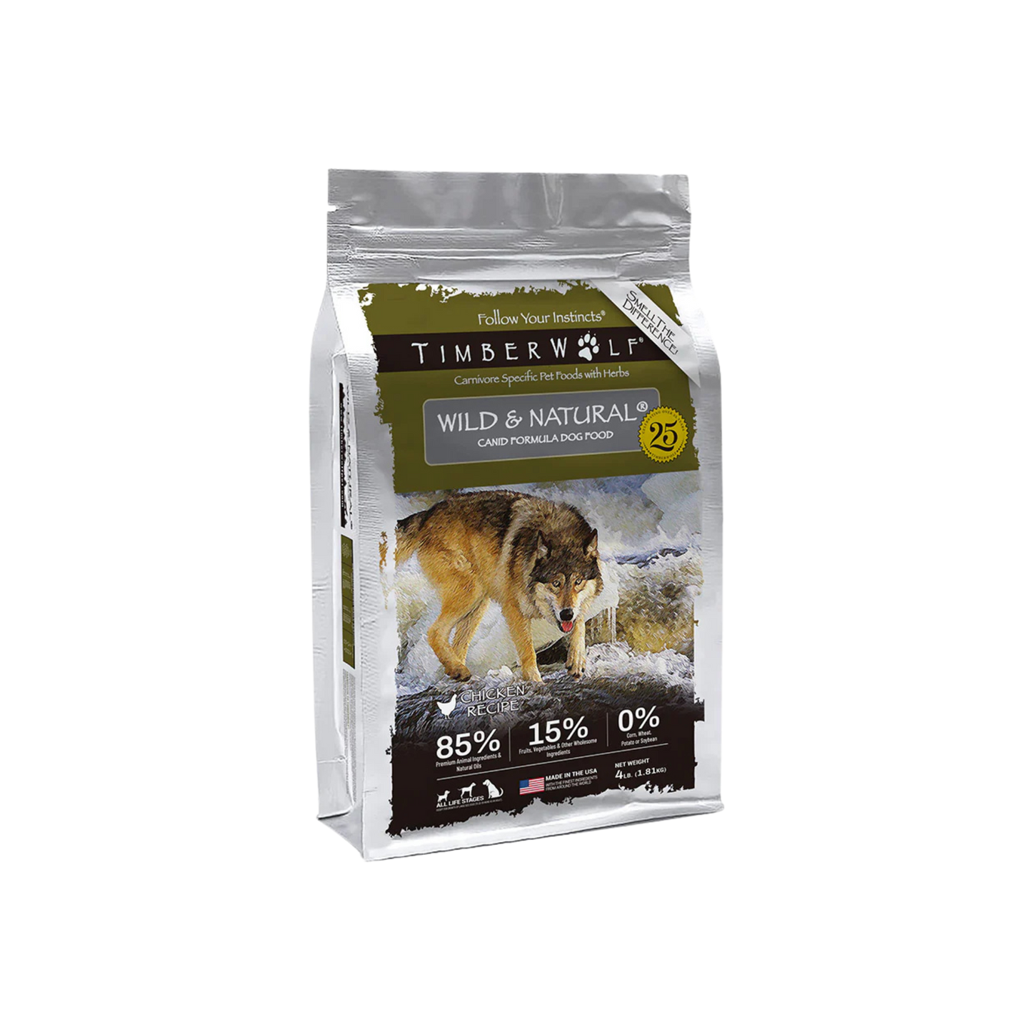 Timberwolf Wild & Natural Chicken Recipe Dry Dog Food