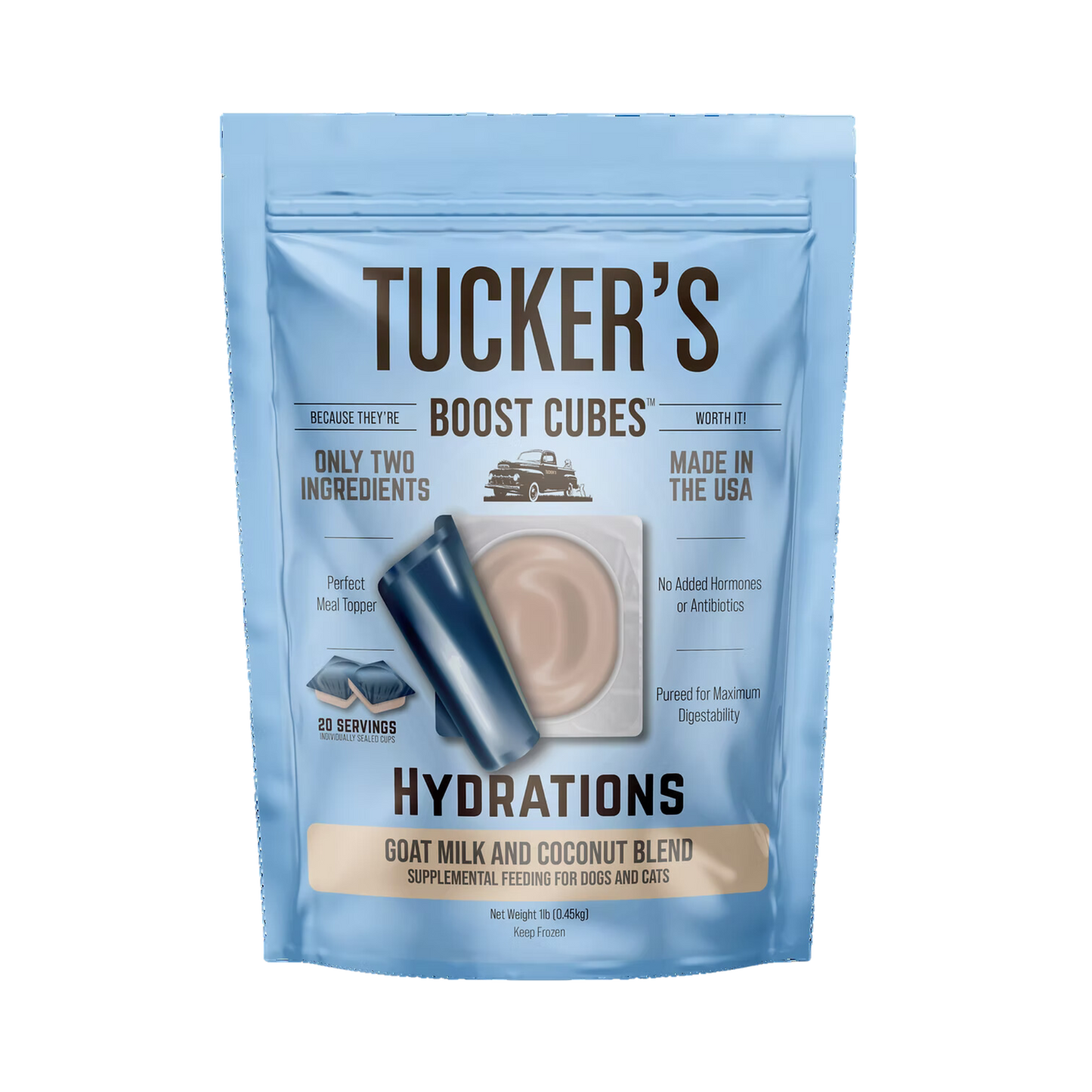 Tucker's Boost Cubes Hydrations Goat Milk and Coconut Blend for Dogs & Cats