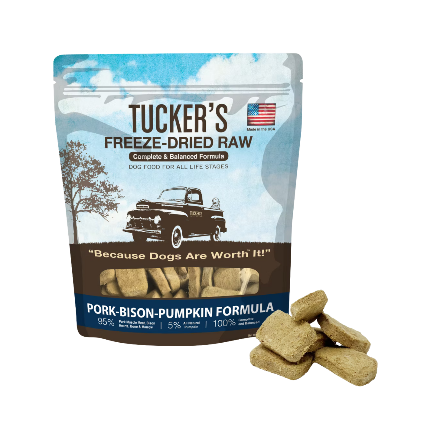 Tucker's Freeze-Dried Raw Pork, Bison, & Pumpkin Formula for Dogs