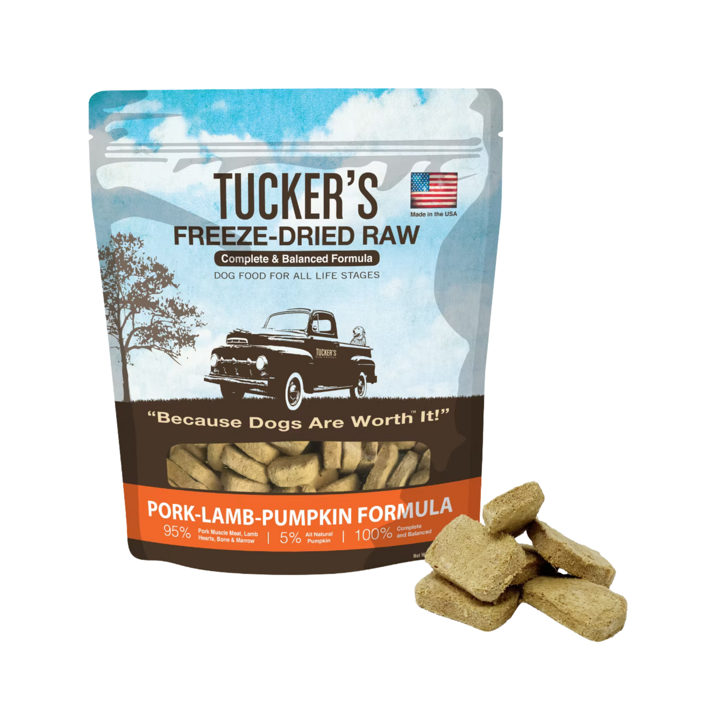 Tucker's Freeze-Dried Raw Pork, Lamb, & Pumpkin Formula for Dogs