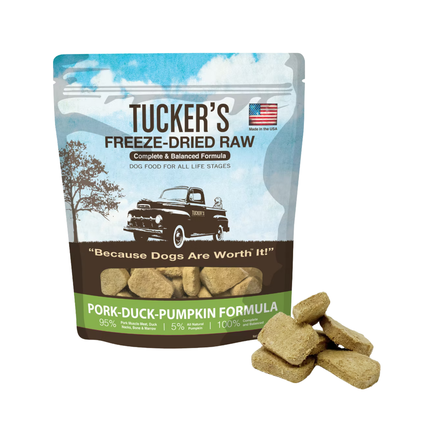 Tucker's Freeze-Dried Raw Pork, Duck & Pumpkin for Dogs