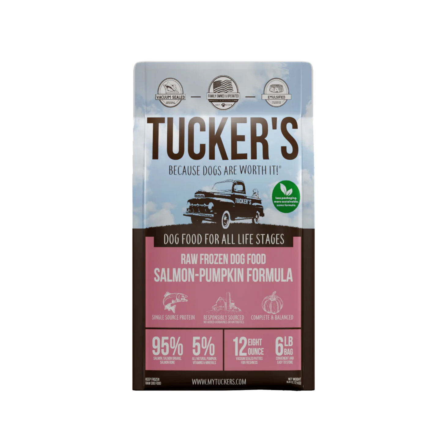 Tucker's Frozen Raw Salmon & Pumpkin Dog Food