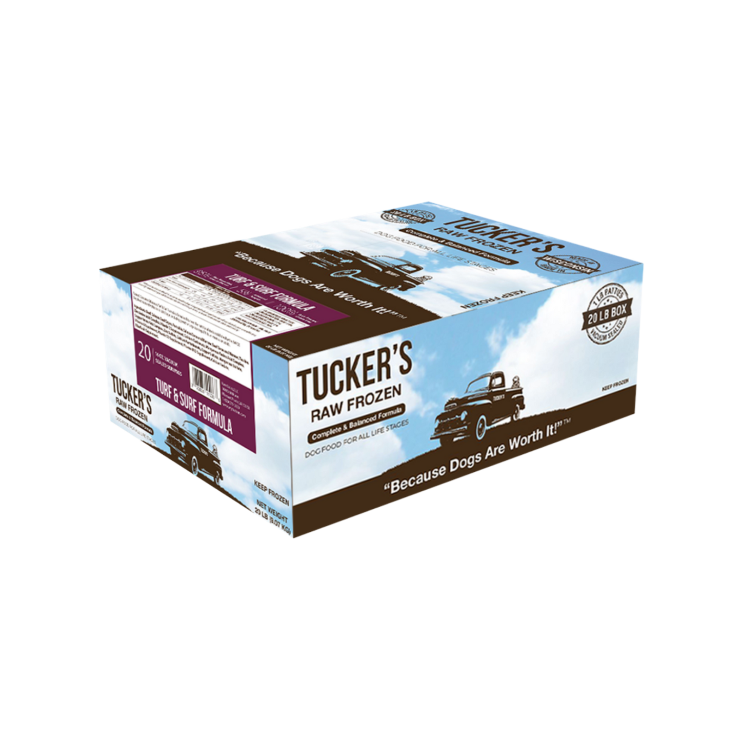 Tucker's Turf & Surf Raw Frozen Diet Bulk Box