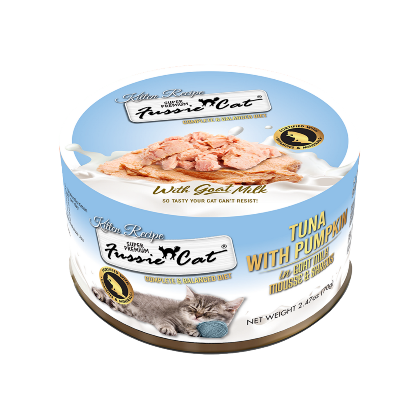Tuna with Pumpkin In Goat Milk Mousse & Shreds Kitten Recipe