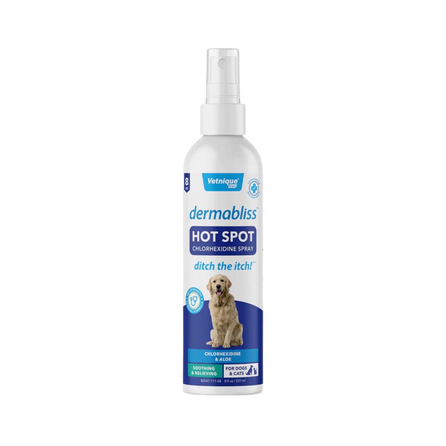 Vetnique Dermabliss Hot Spot Medicated Spray for Dogs & Cats