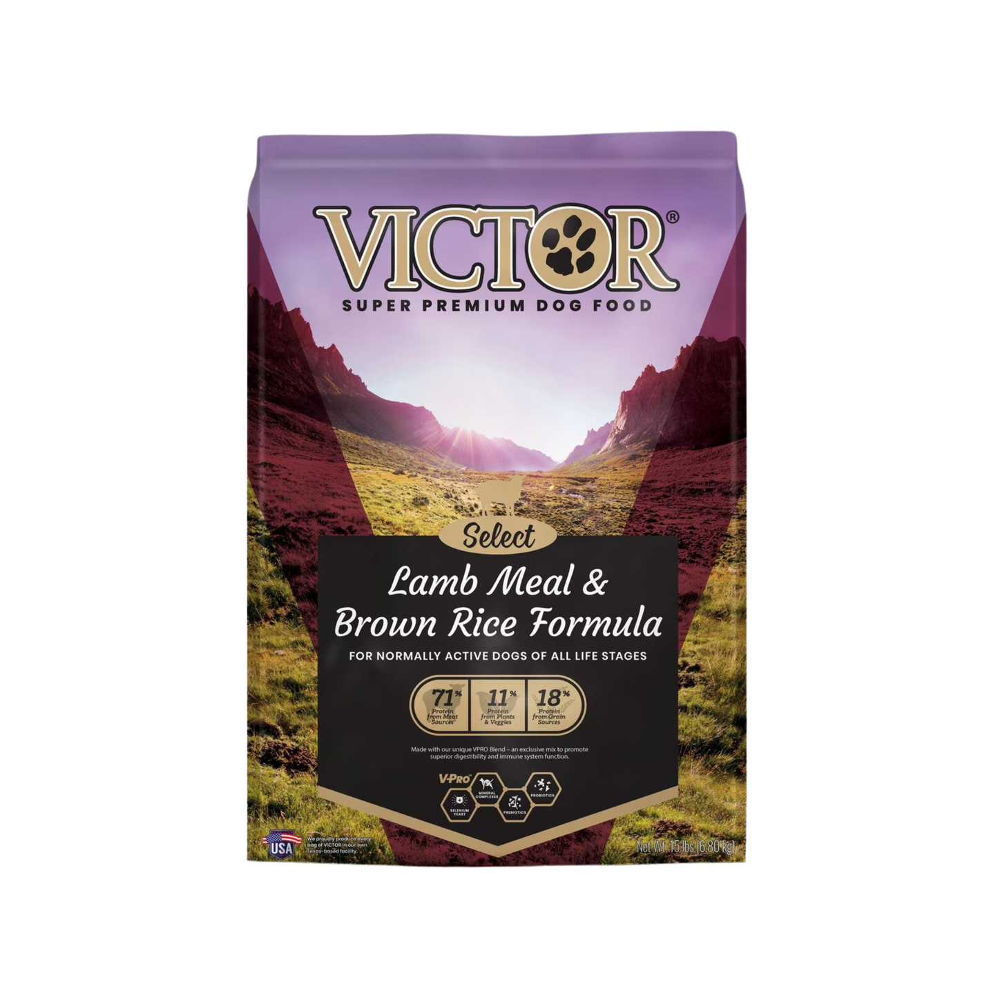 Victor Select Lamb Meal & Brown Rice Formula Dry Dog Food