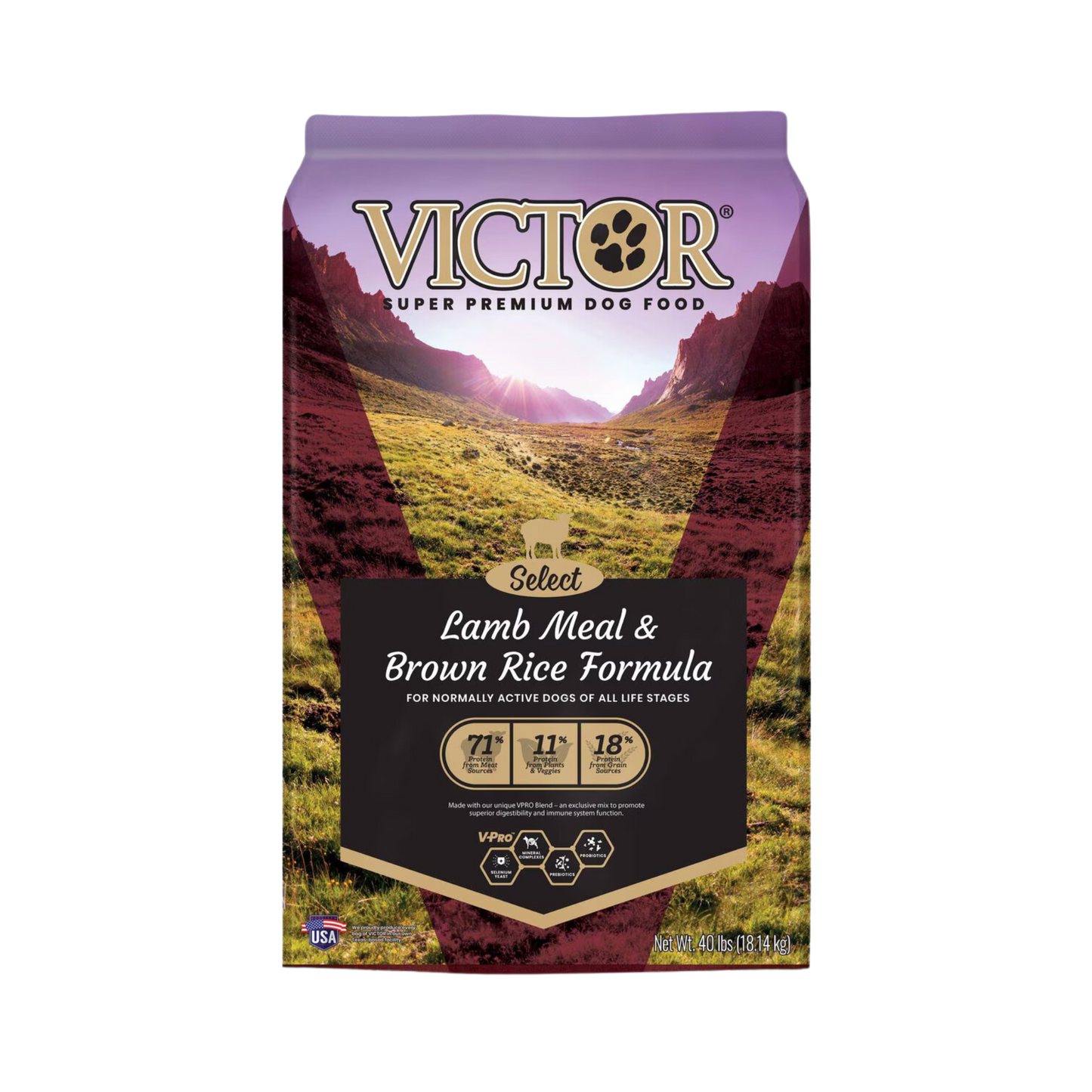 Victor Select Lamb Meal & Brown Rice Formula Dry Dog Food