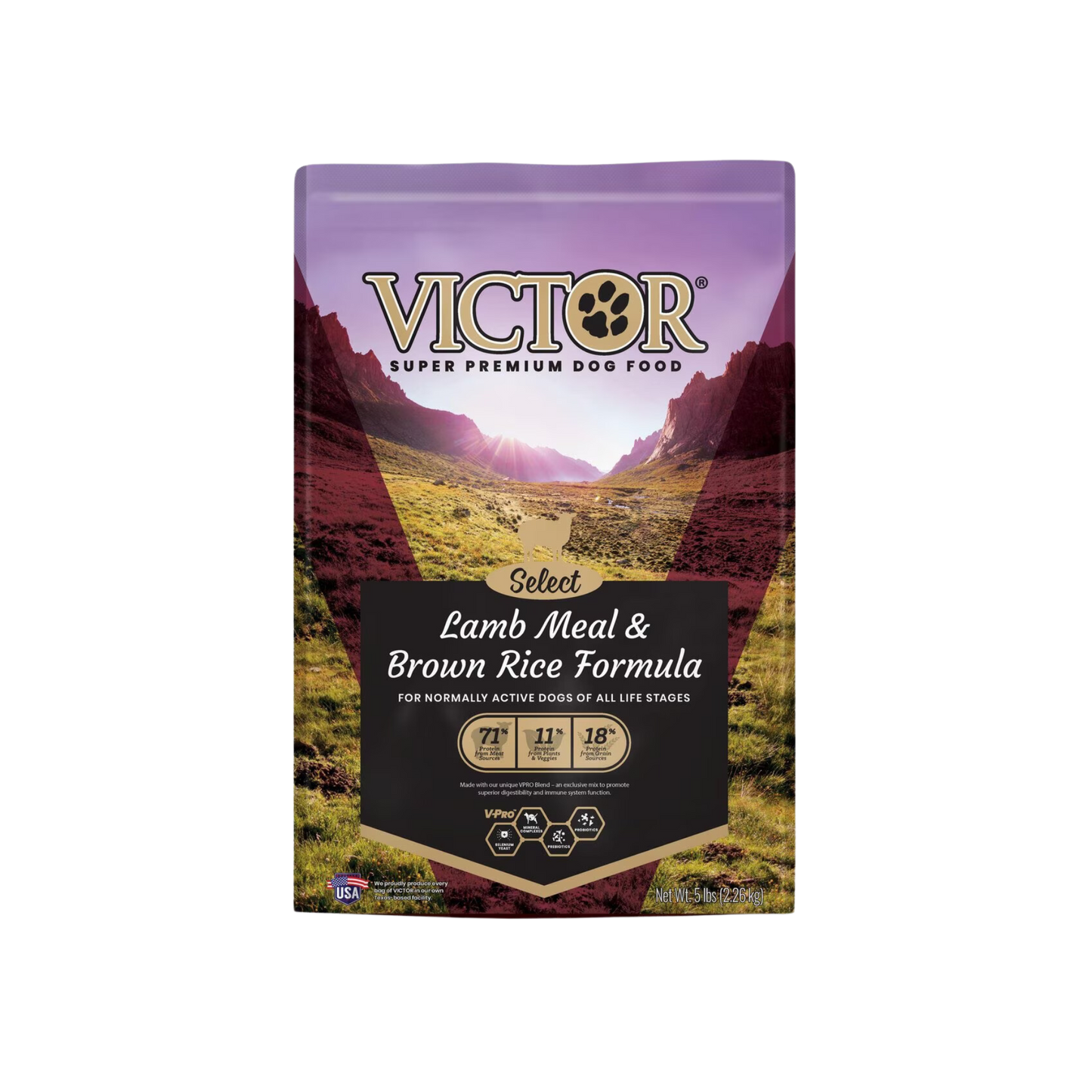 Victor Select Lamb Meal & Brown Rice Formula Dry Dog Food