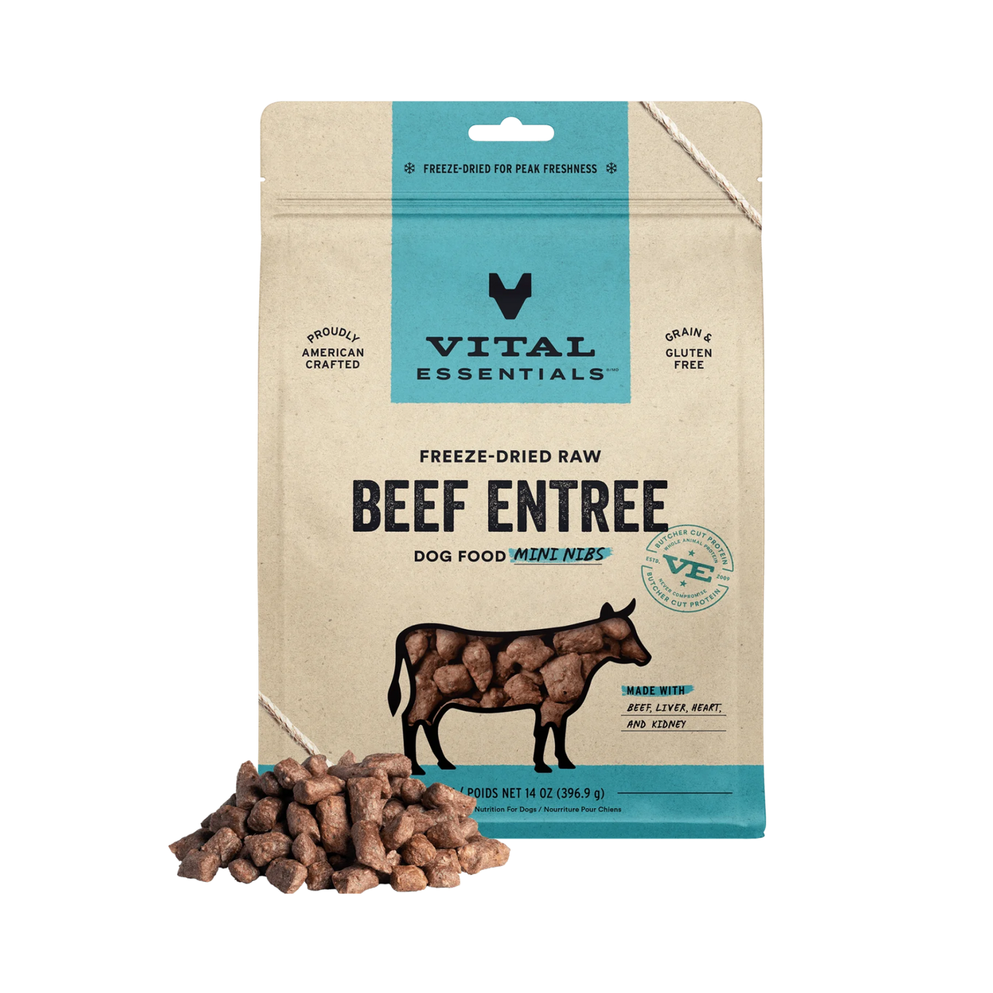 Vital Essentials Freeze-Dried Raw Mini Nibs Dog Treats
