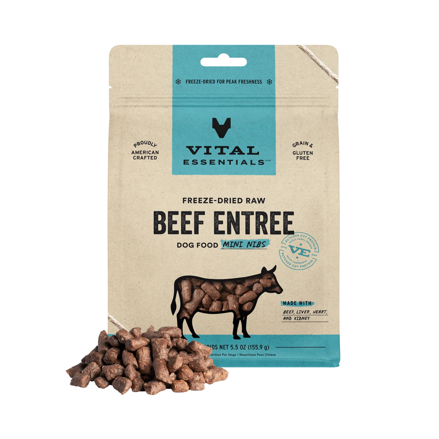 Vital Essentials Freeze-Dried Raw Mini Nibs Dog Treats
