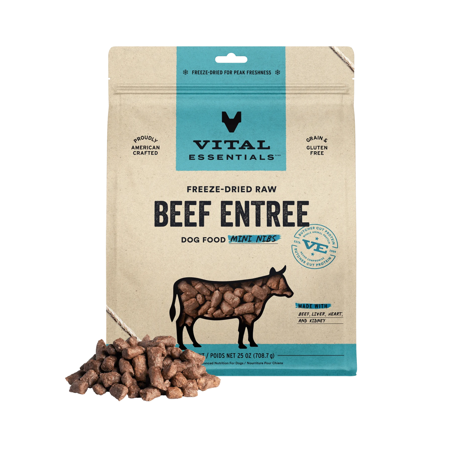 Vital Essentials Freeze-Dried Raw Mini Nibs Dog Treats