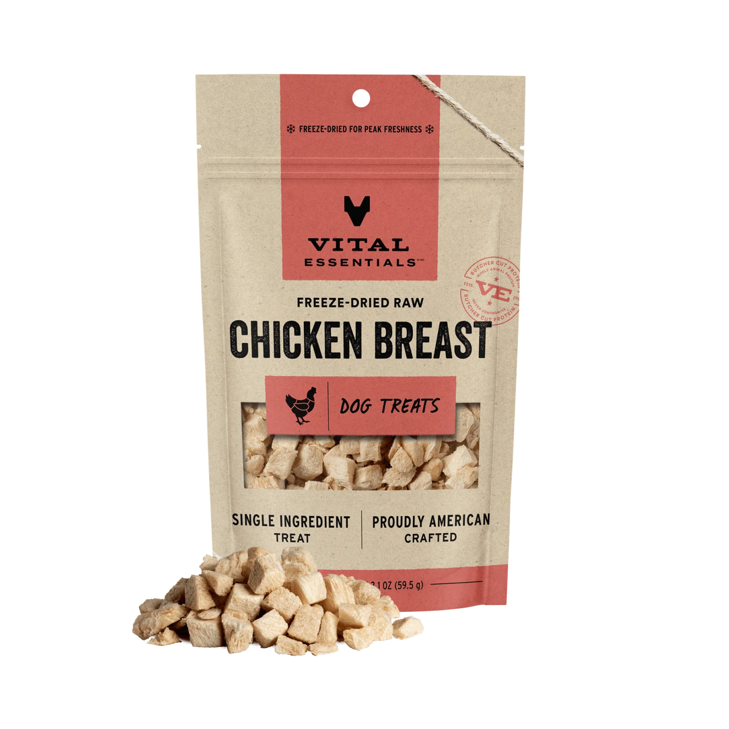 Vital Essentials Freeze-Dried Raw Chicken Breast Dog Treats