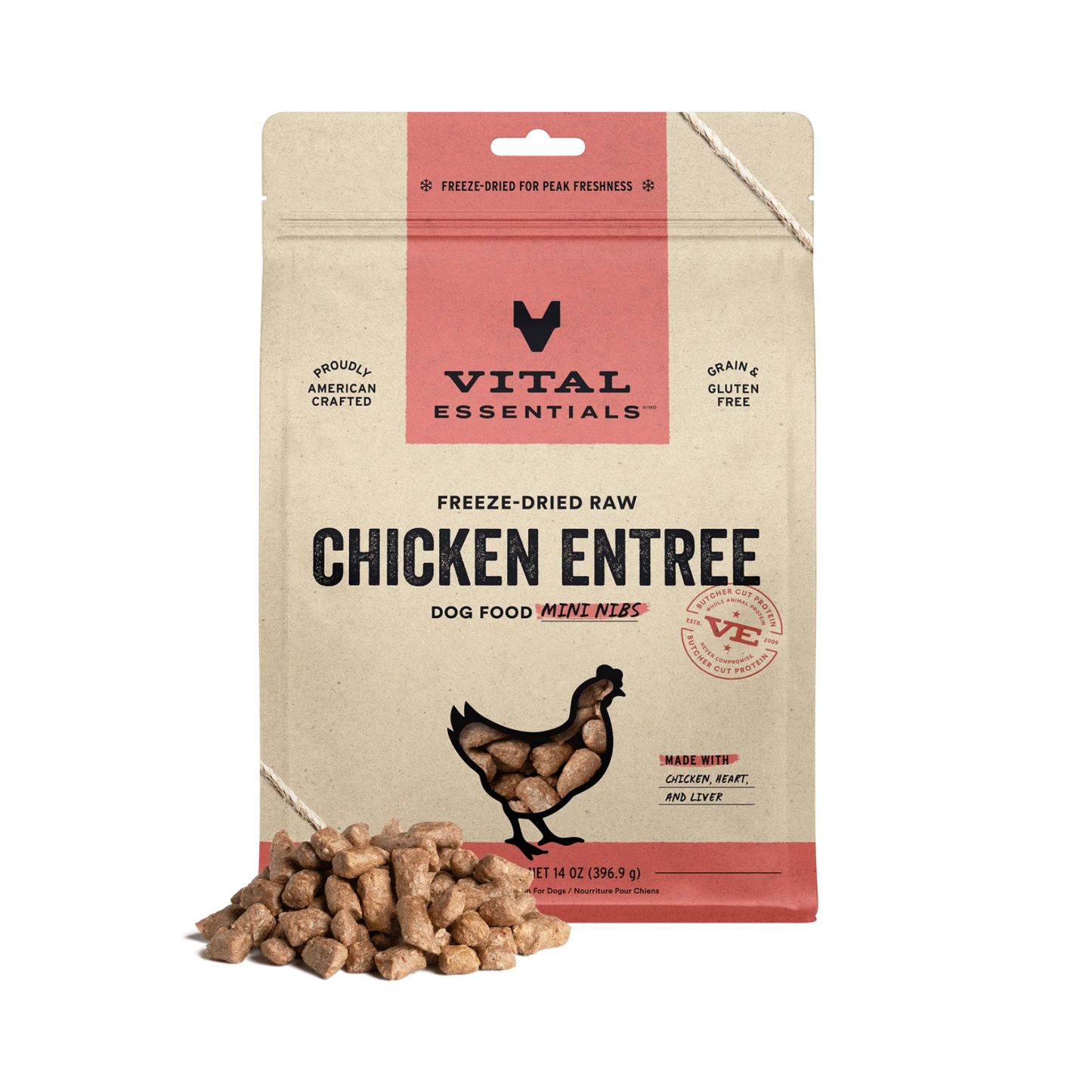 Vital Essentials Freeze-Dried Raw Mini Nibs Dog Treats