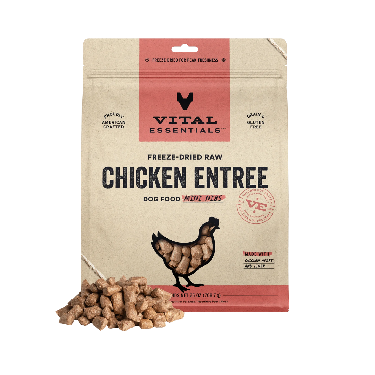 Vital Essentials Freeze-Dried Raw Mini Nibs Dog Treats