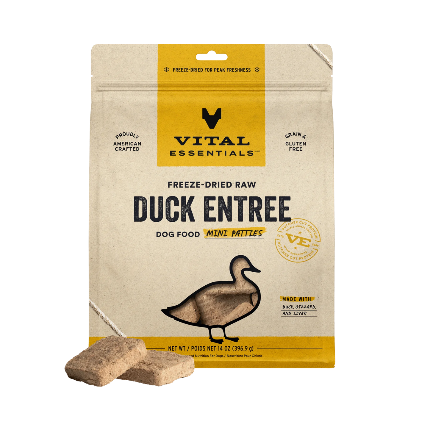 Vital Essentials Freeze-Dried Raw Mini Patties Dog Food
