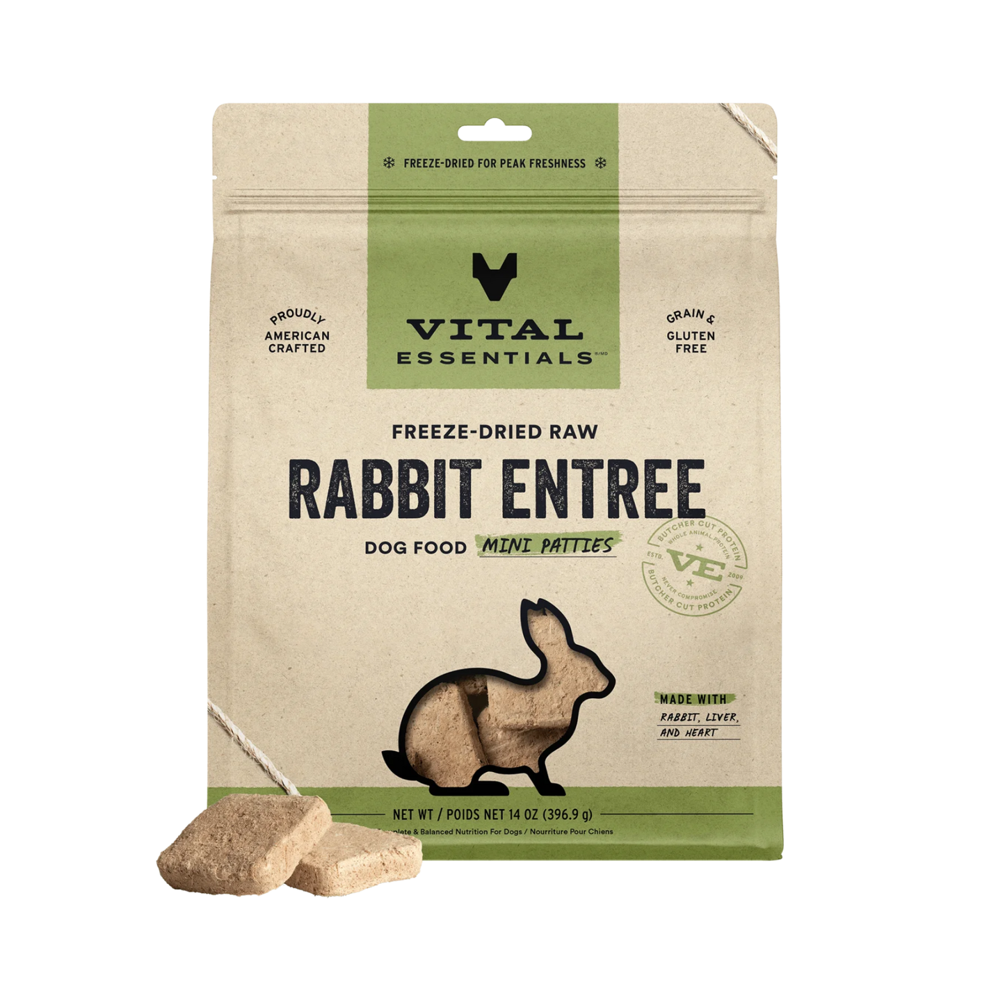 Vital Essentials Freeze-Dried Raw Mini Patties Dog Food