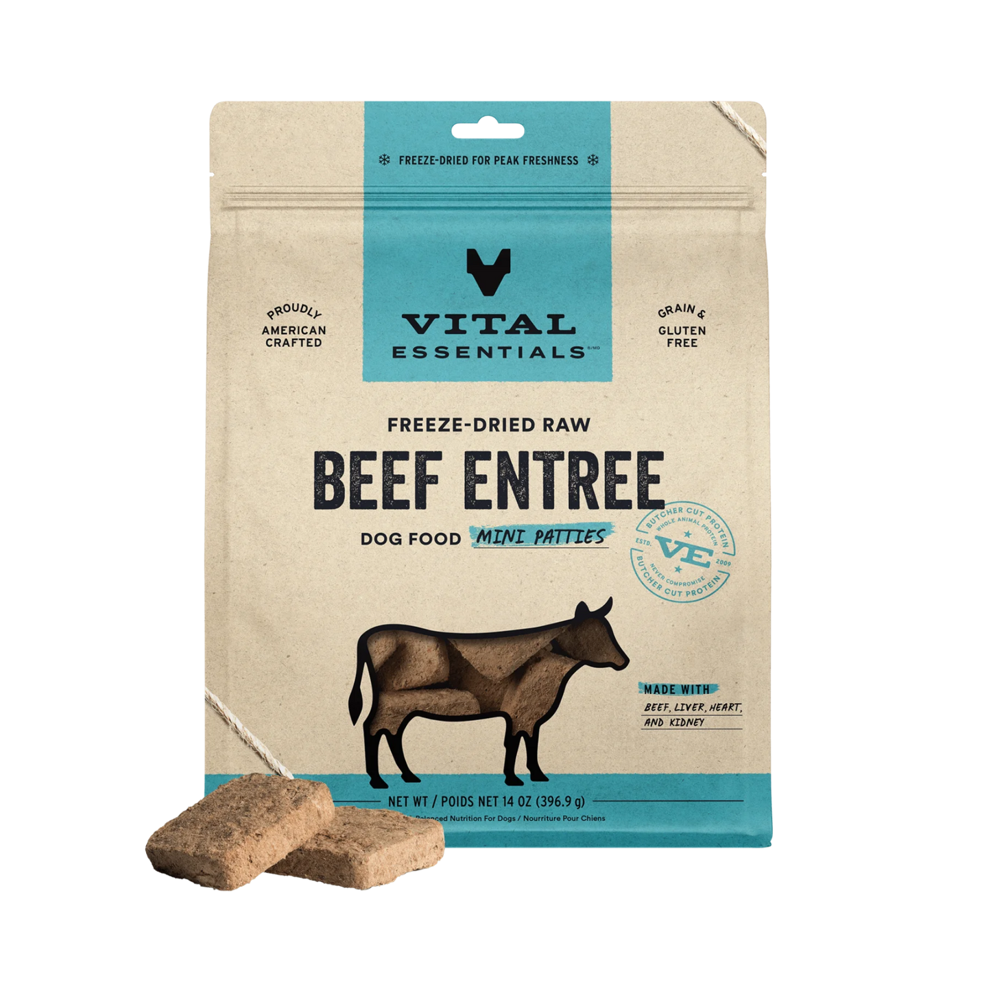 Vital Essentials Freeze-Dried Raw Mini Patties Dog Food