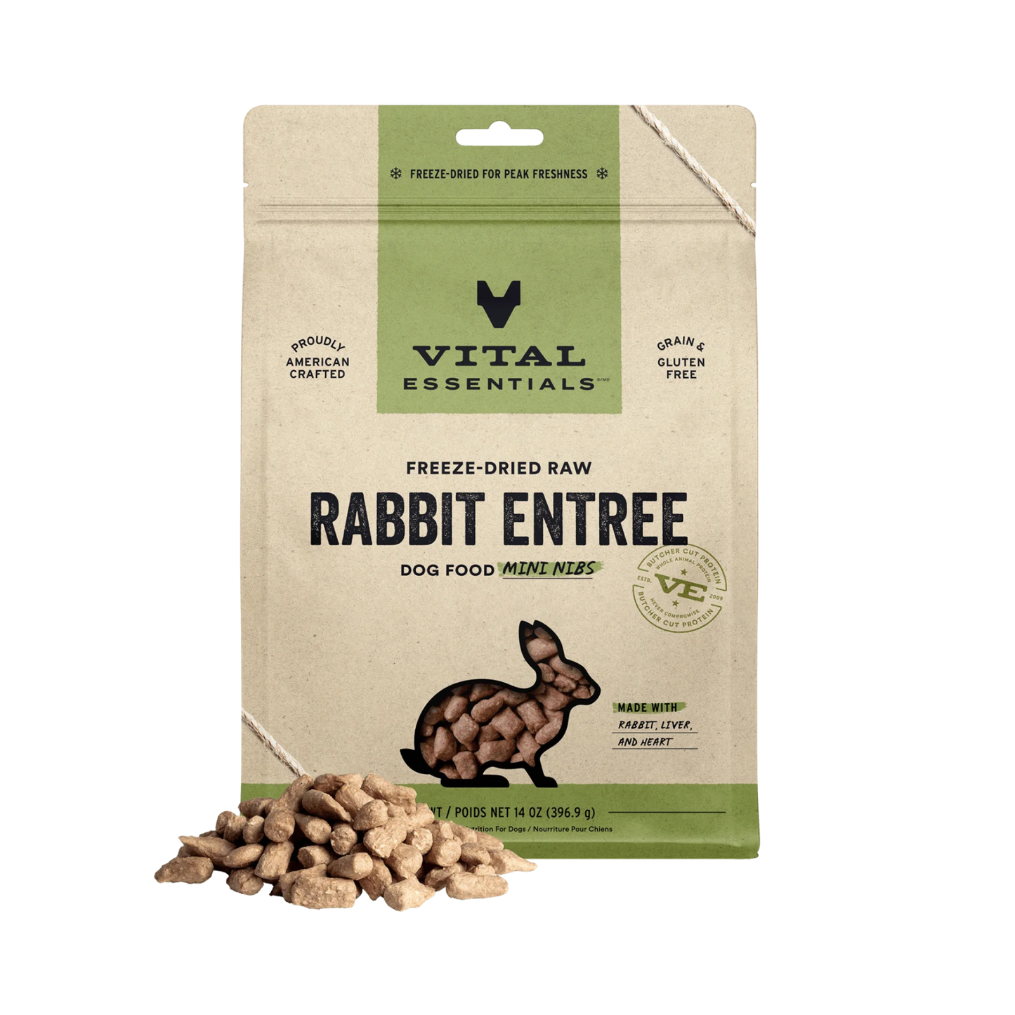 Vital Essentials Freeze-Dried Raw Mini Nibs Dog Treats
