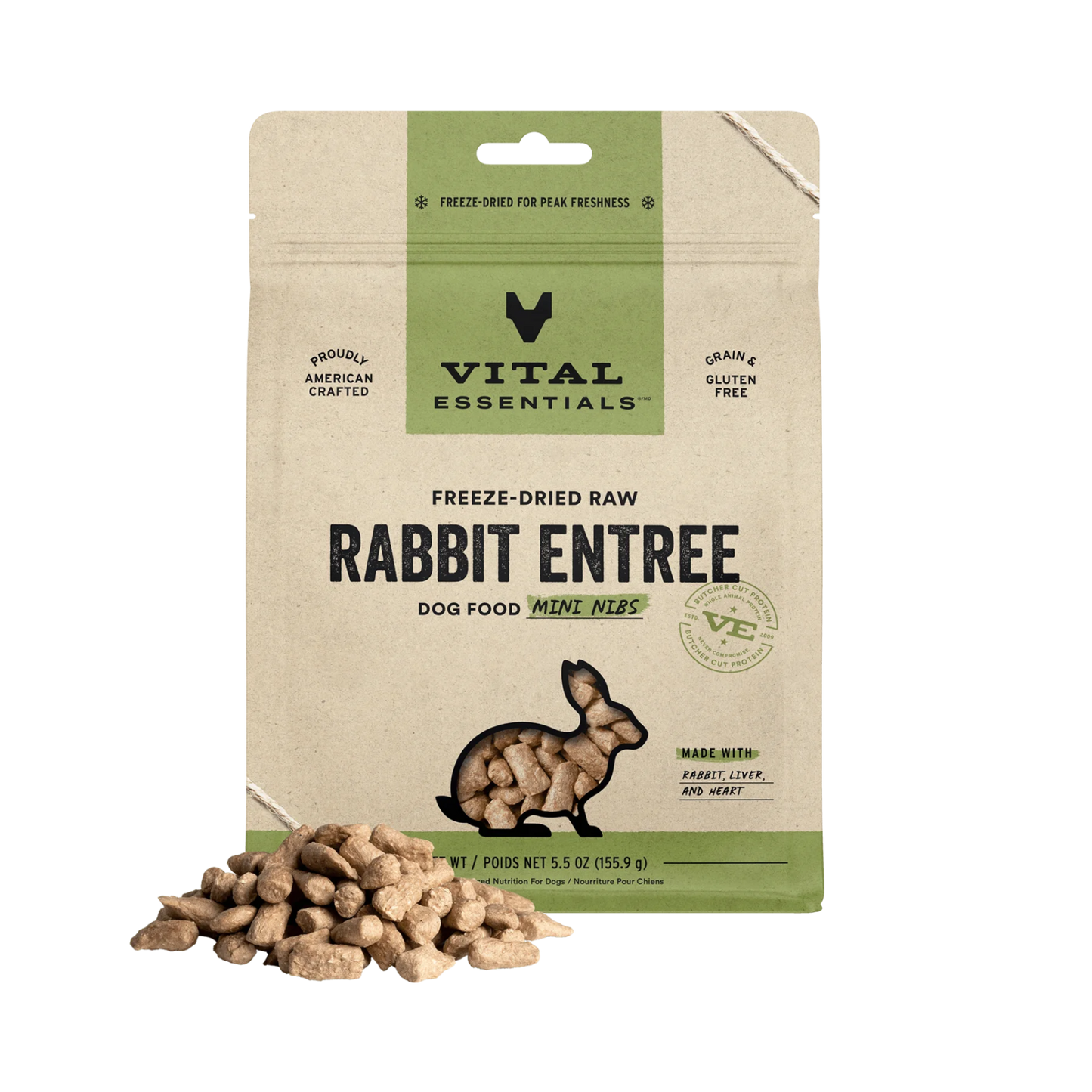 Vital Essentials Freeze-Dried Raw Mini Nibs Dog Treats