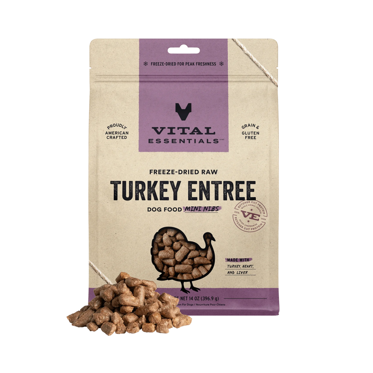 Vital Essentials Freeze-Dried Raw Mini Nibs Dog Treats