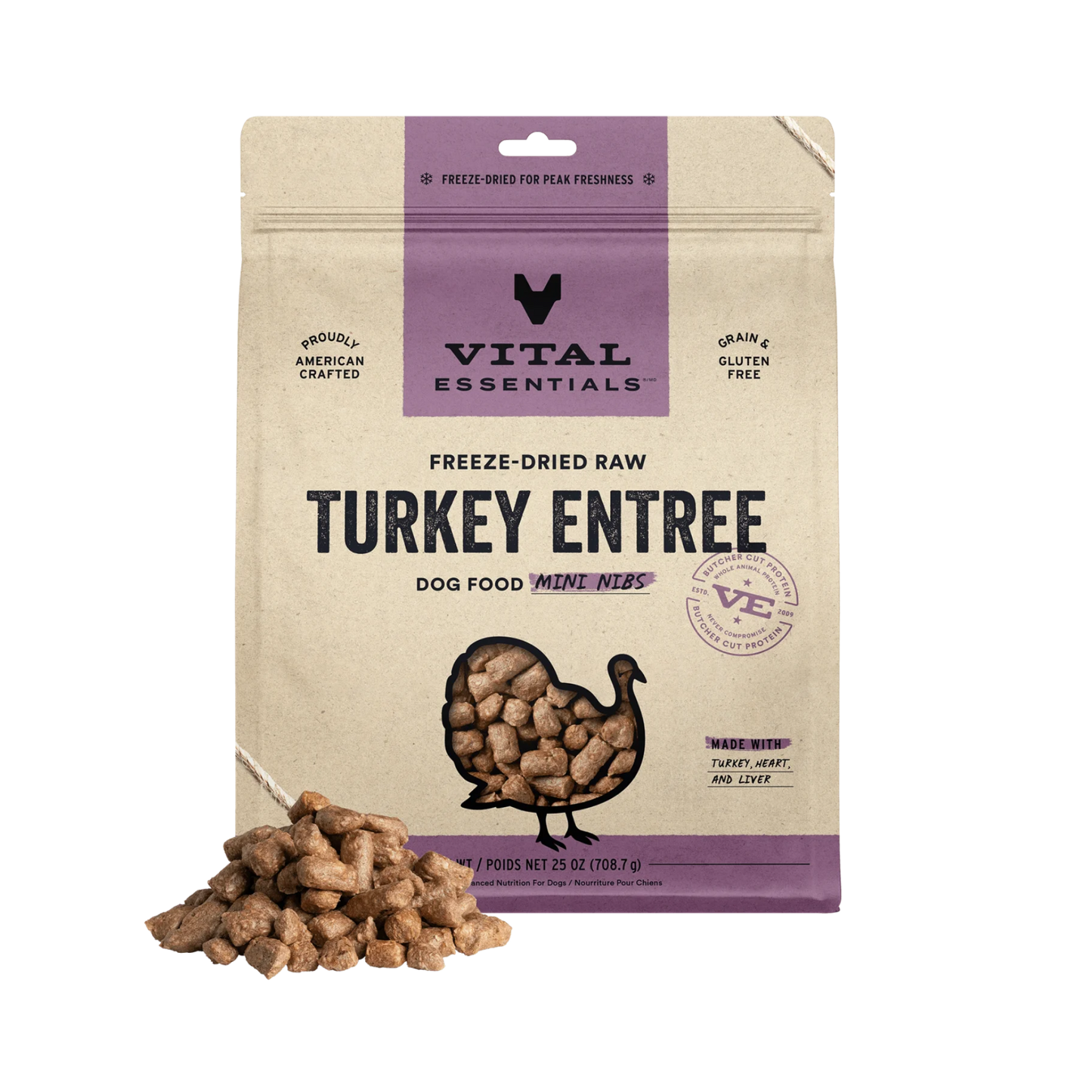 Vital Essentials Freeze-Dried Raw Mini Nibs Dog Treats