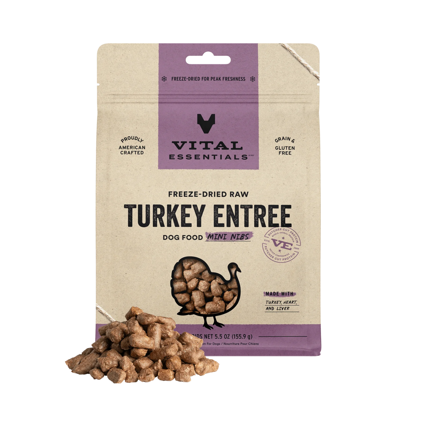 Vital Essentials Freeze-Dried Raw Mini Nibs Dog Treats