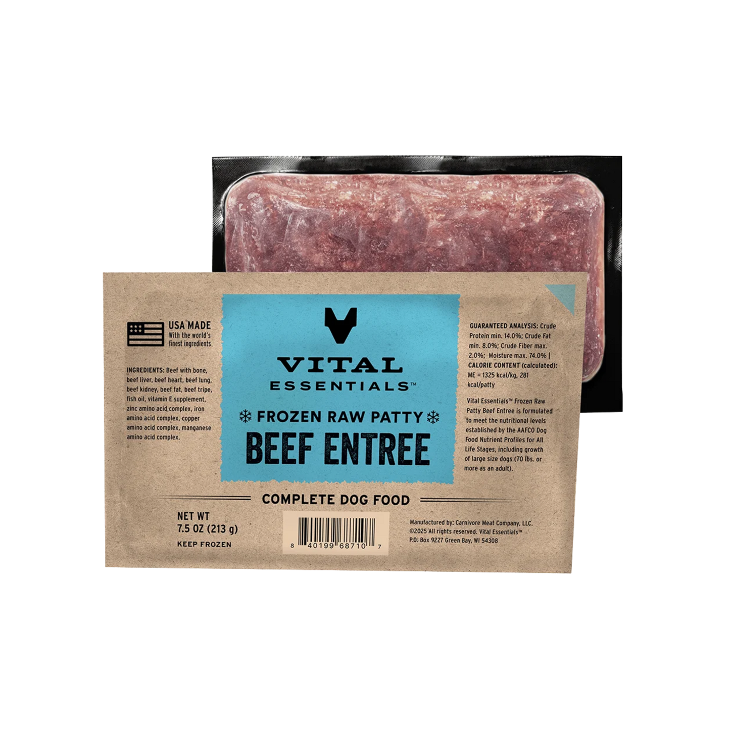 Vital Essentials Frozen Raw Beef Entree