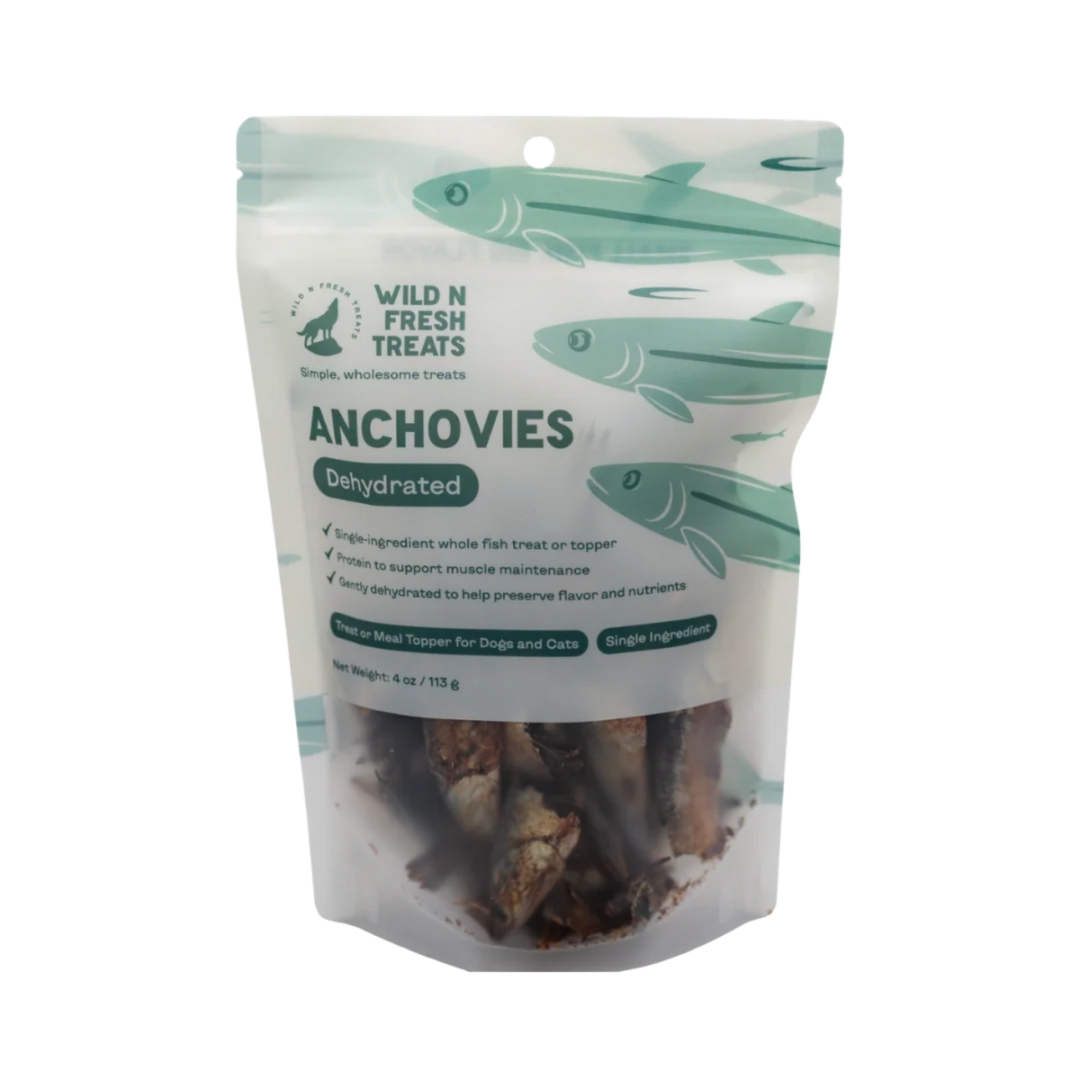 Wild N Fresh Dehydrated Anchovies, 4oz