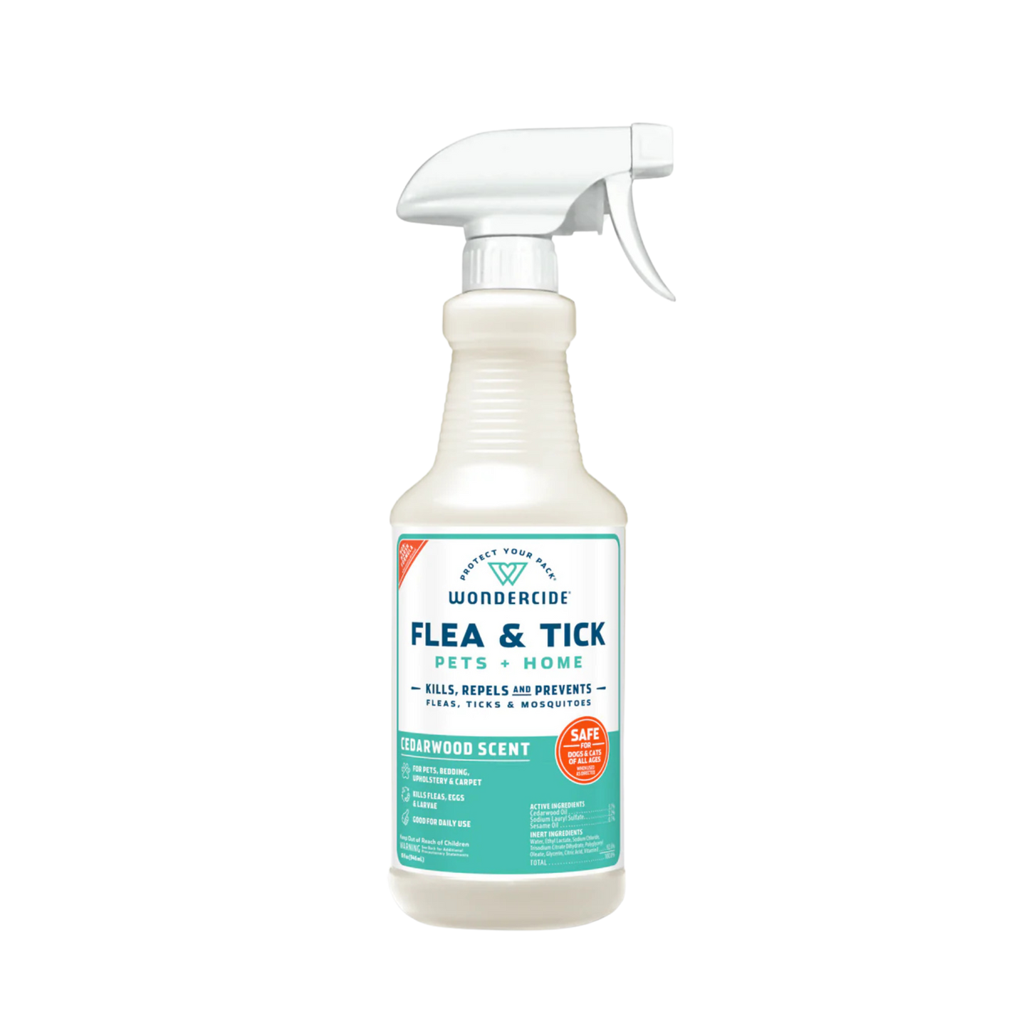 Wondercide Flea & Tick Spray for Pets + Home with Natural Essential Oils