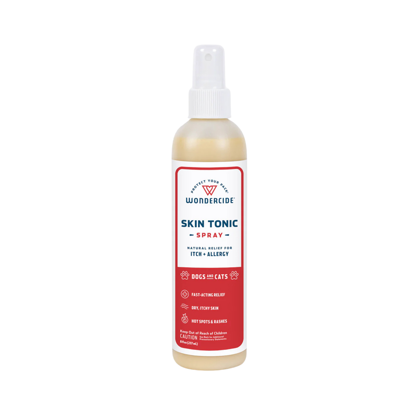 Wondercide Skin Tonic Itch Spray for Dogs + Cats with Natural Essential Oils