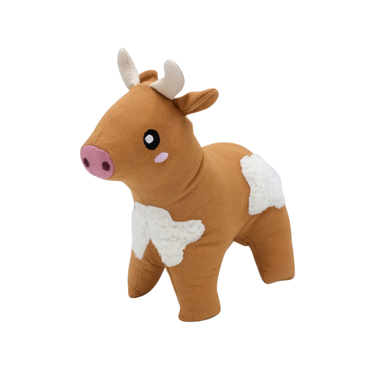 Zippy Paws Ecozippy Cotton Cuddler Cow Dog Toy
