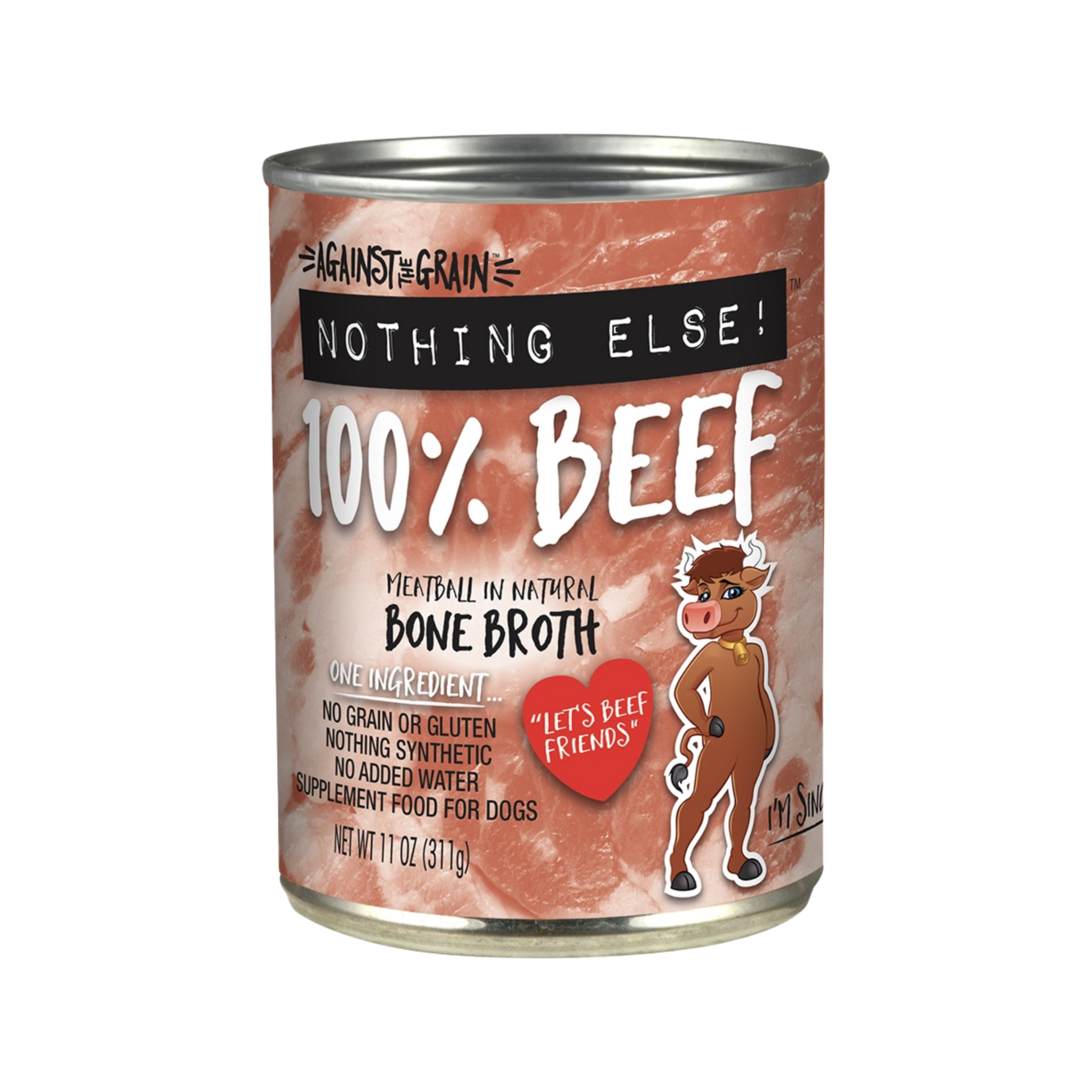 Against The Grain Nothing Else 100% Beef Wet Dog Food - Pups & Cubs Premium Pet Food