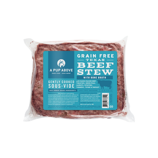A Pup Above Frozen Grain Free Texas Beef Stew for Dogs
