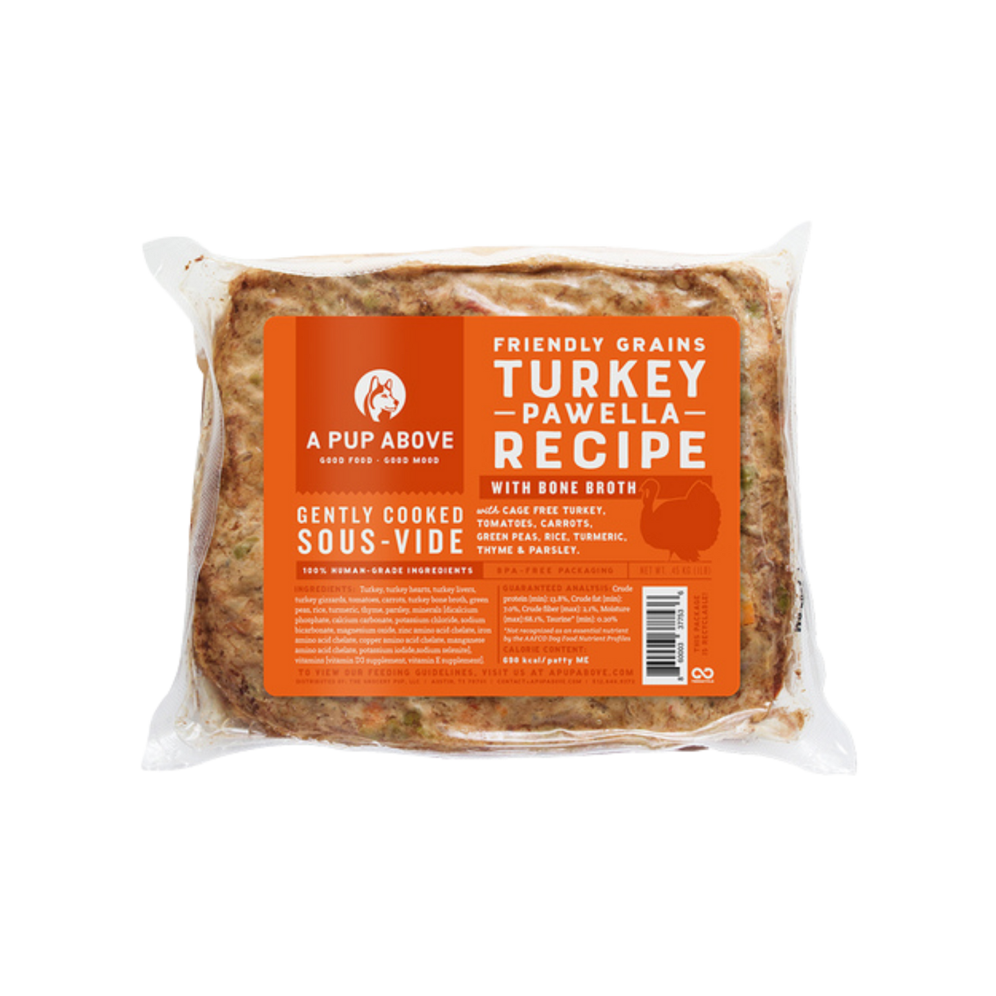 A Pup Above Turkey Pawella Gently Cooked Dog Food