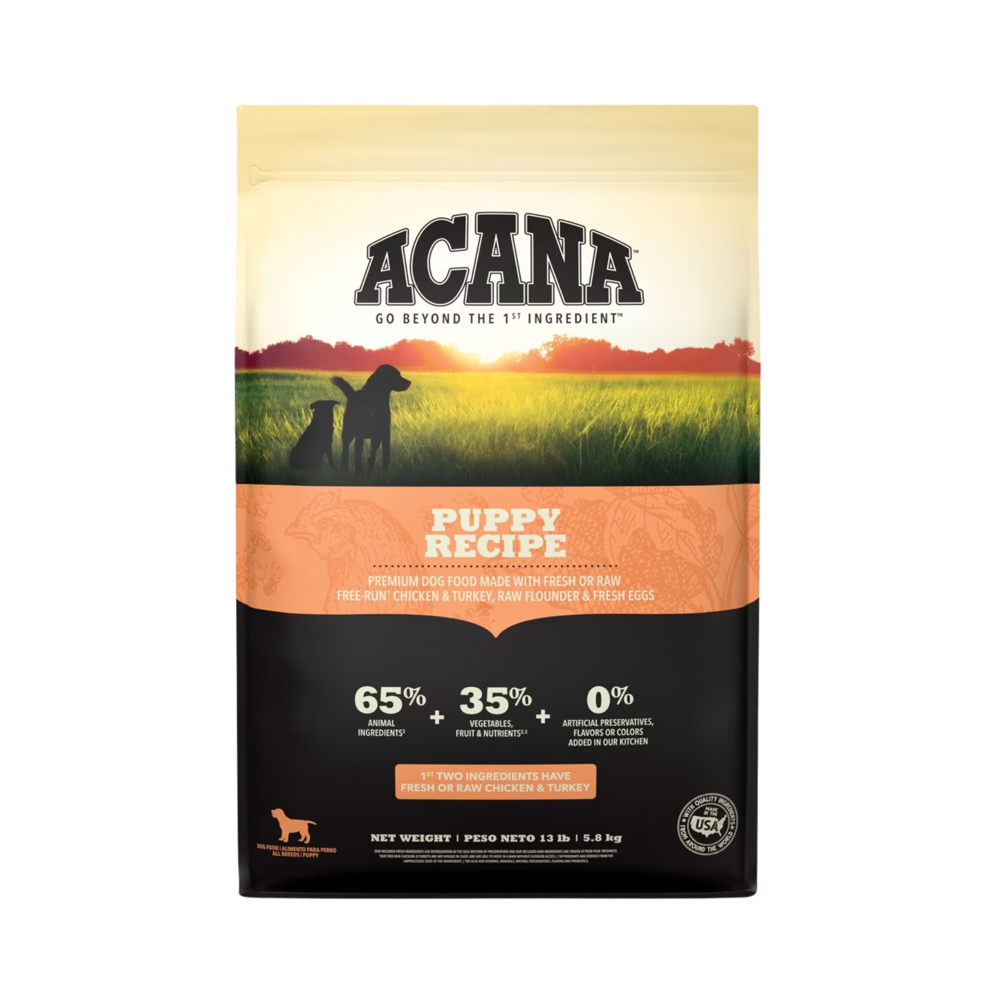 Acana Puppy Recipe Dry Dog Food - Pups & Cubs Premium Pet Food