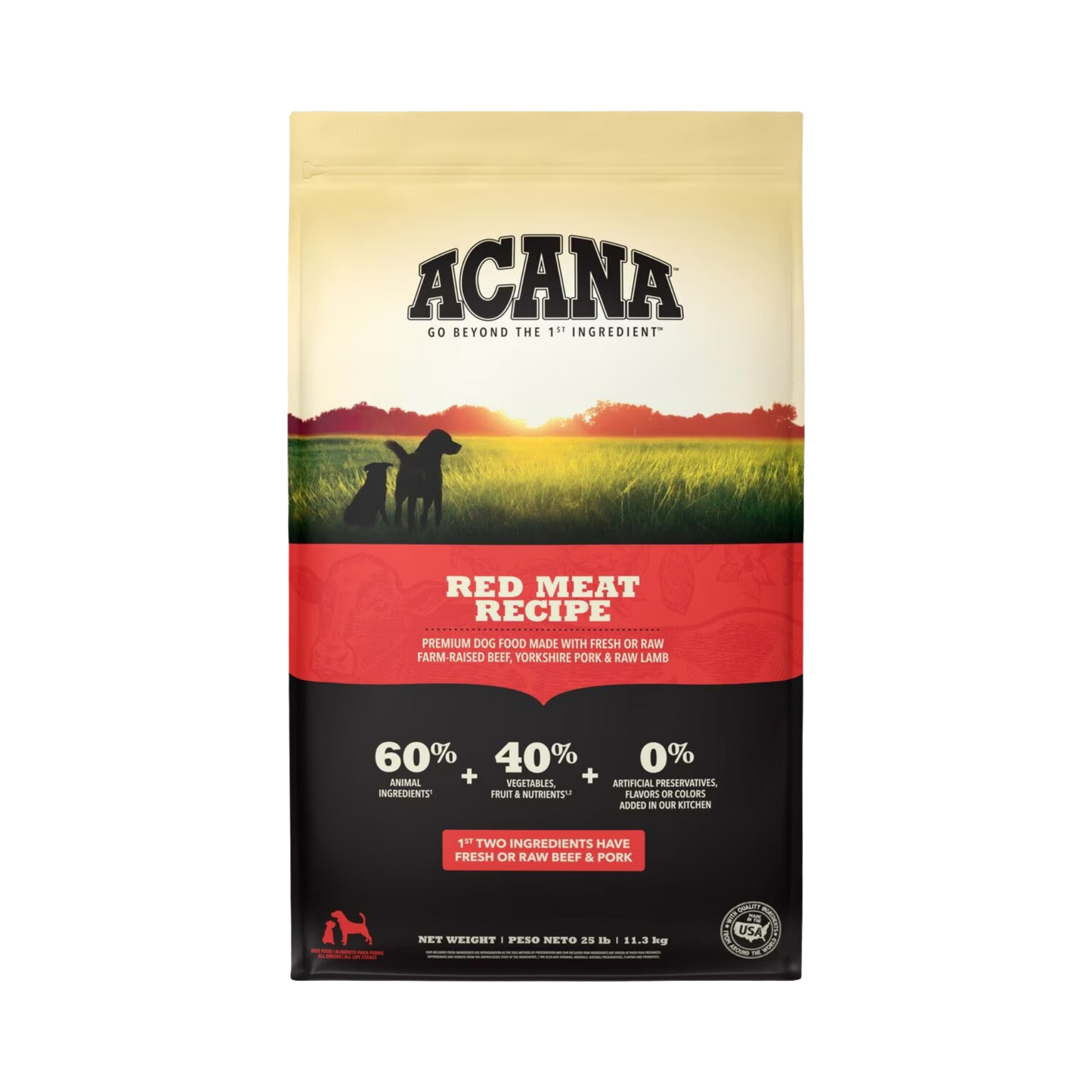 Acana Red Meat Recipe Dry Dog Food - Pups & Cubs Premium Pet Food