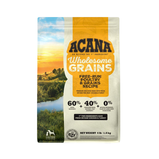 Acana Wholesome Grains, Free-Run Poultry & Grains Recipe Dry Dog Food